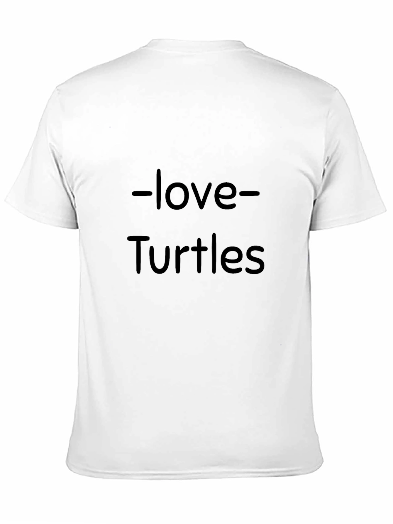 Love Turtles Graphic T-Shirt - Black Cotton Tee