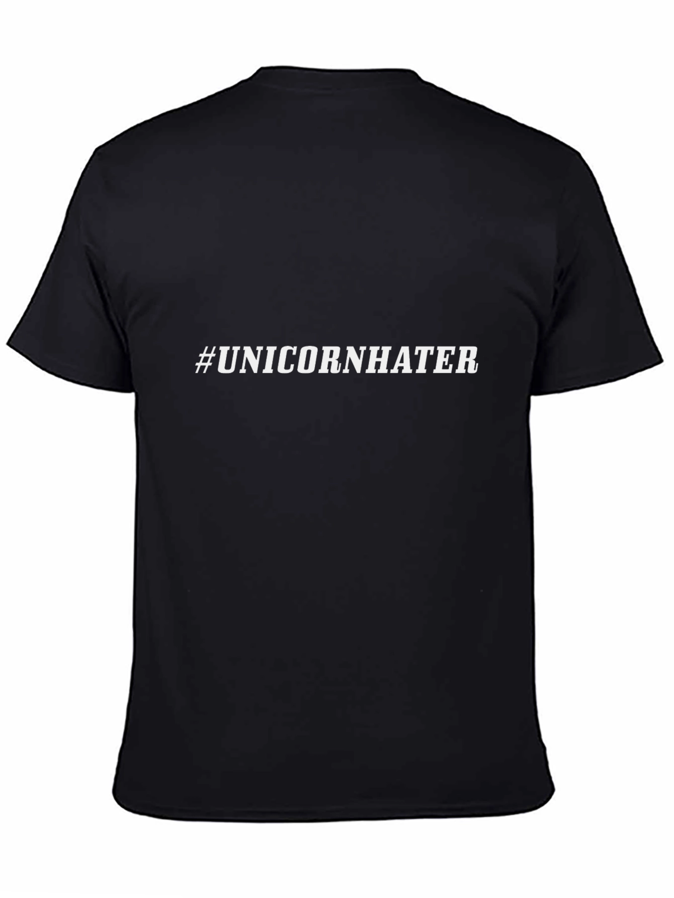 #UnicornHater Graphic Tee - Mens Black Crew Neck T-Shirt