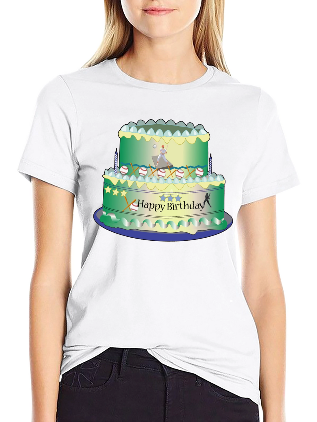 Baseball Birthday Cake T-Shirt