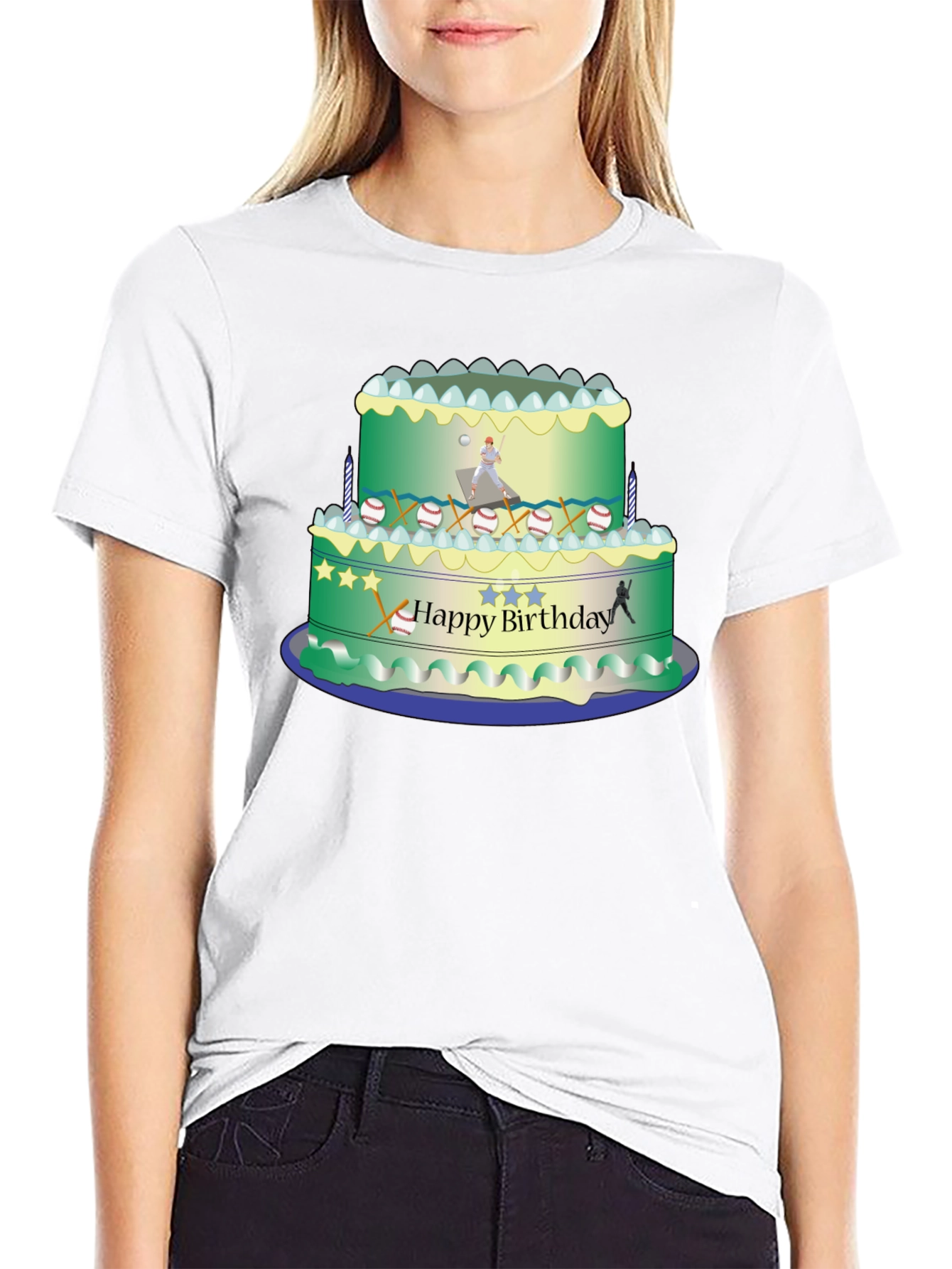 Baseball Birthday Cake T-Shirt