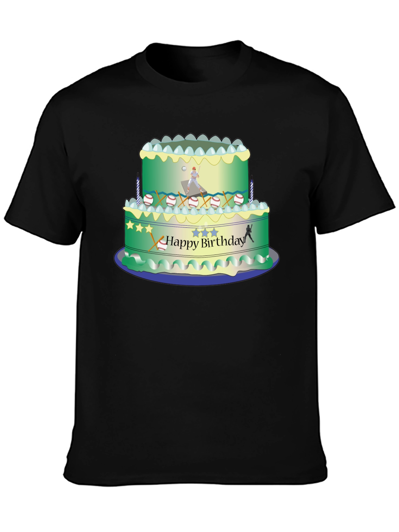 Baseball Birthday Cake T-Shirt