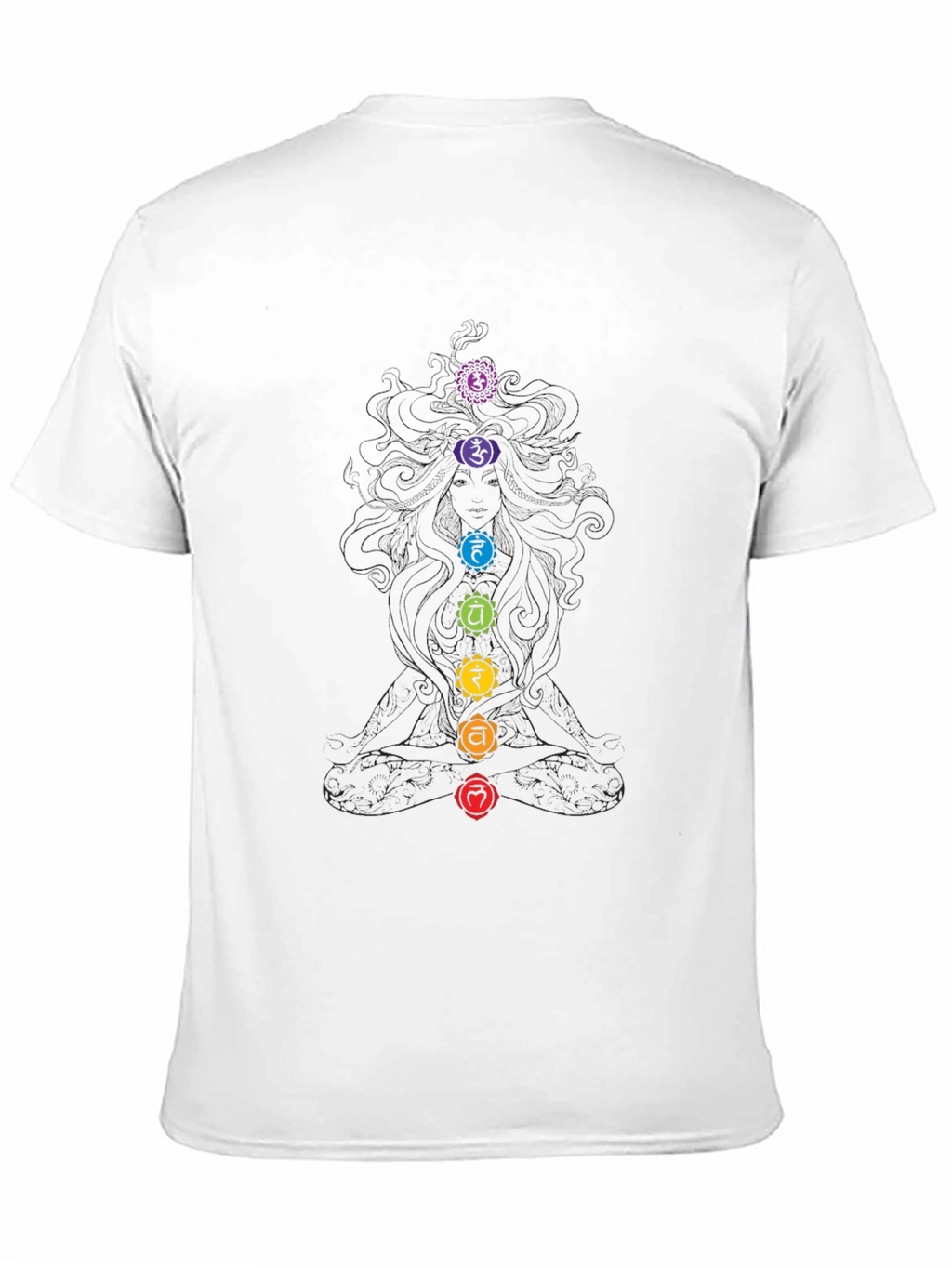 Chakra Symbol Black Graphic Tee