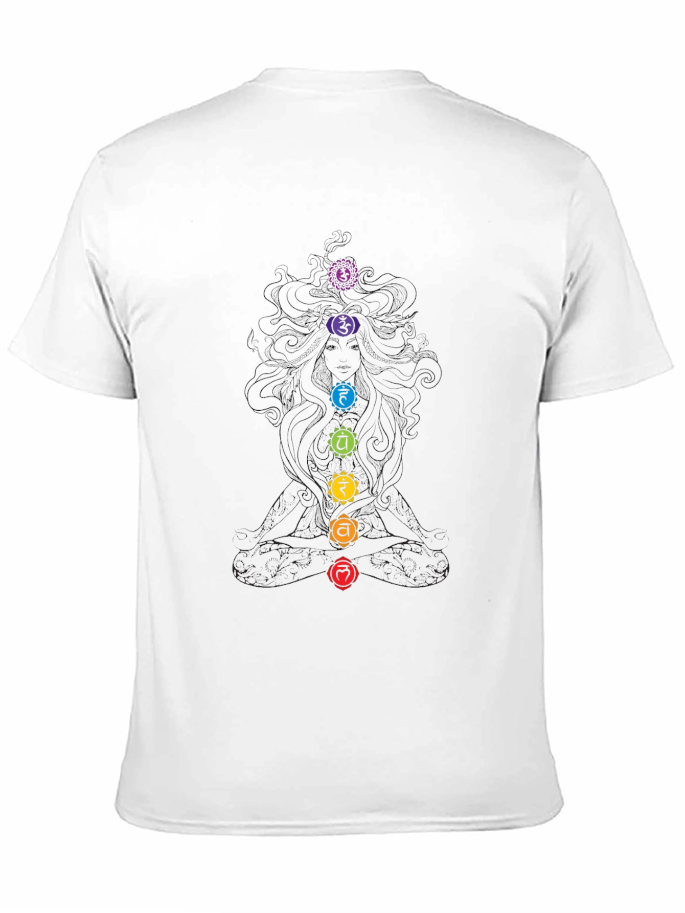 Chakra Symbol Black Graphic Tee