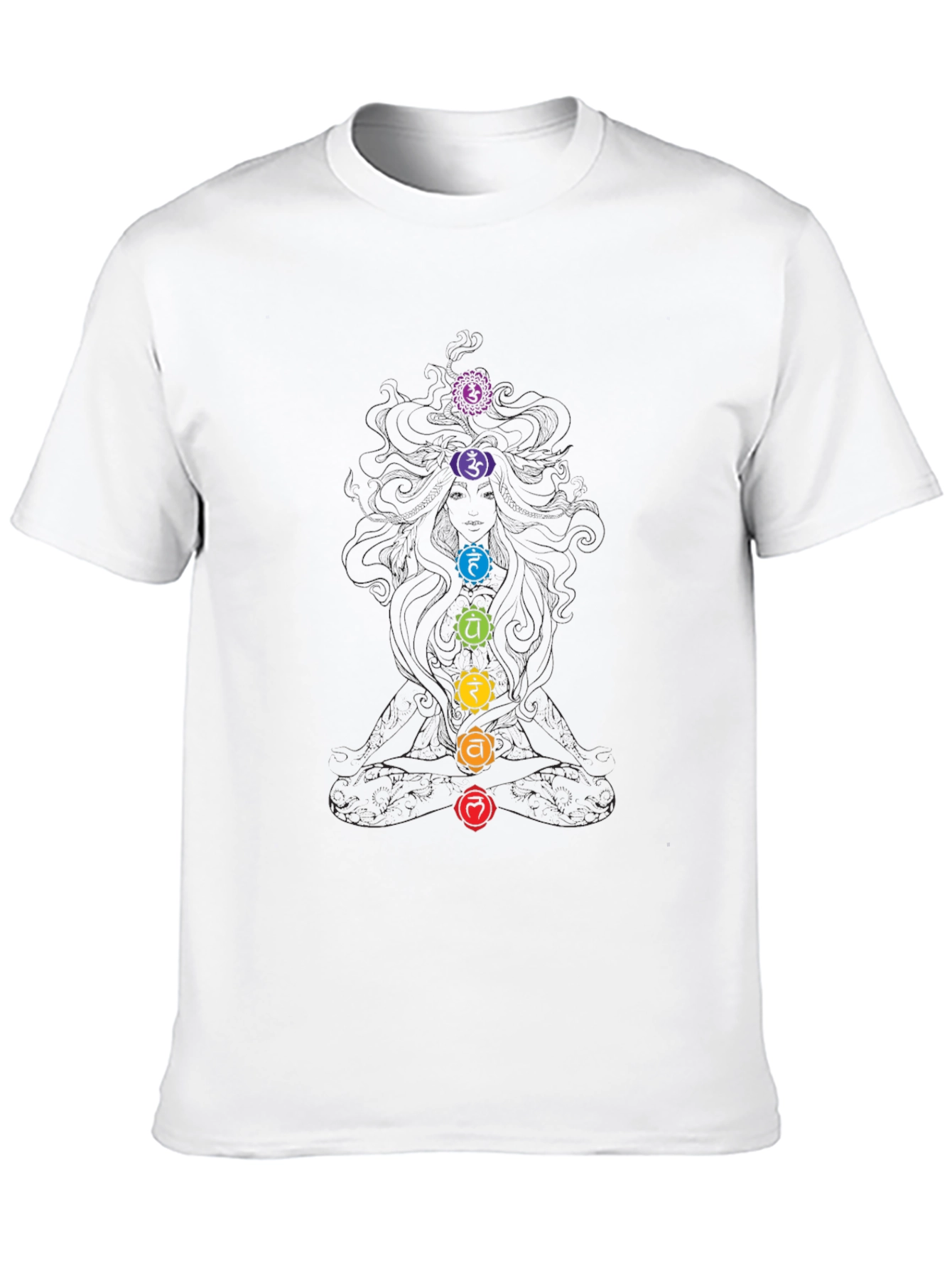 Chakra Symbol Black Graphic Tee