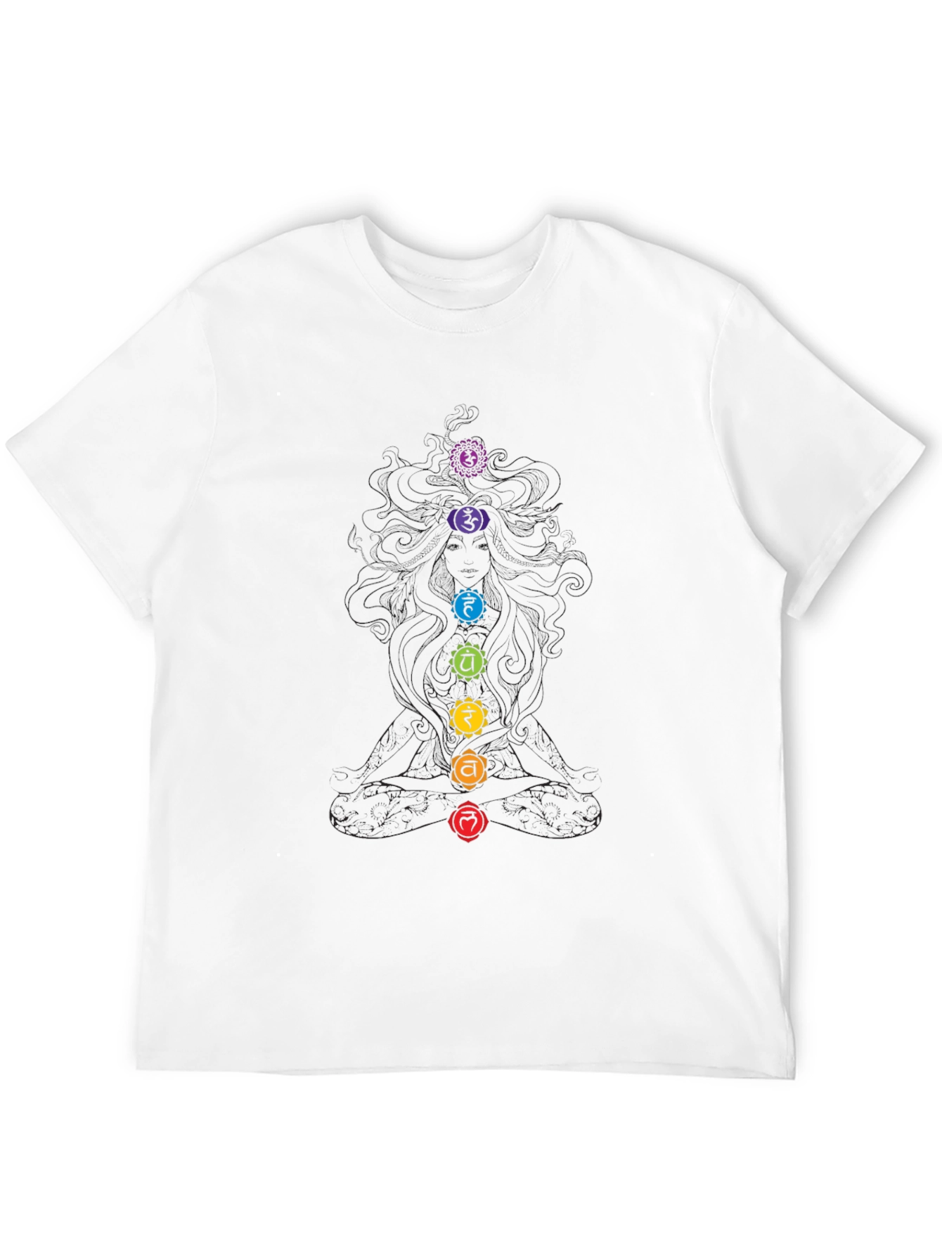 Chakra Symbol Black Graphic Tee