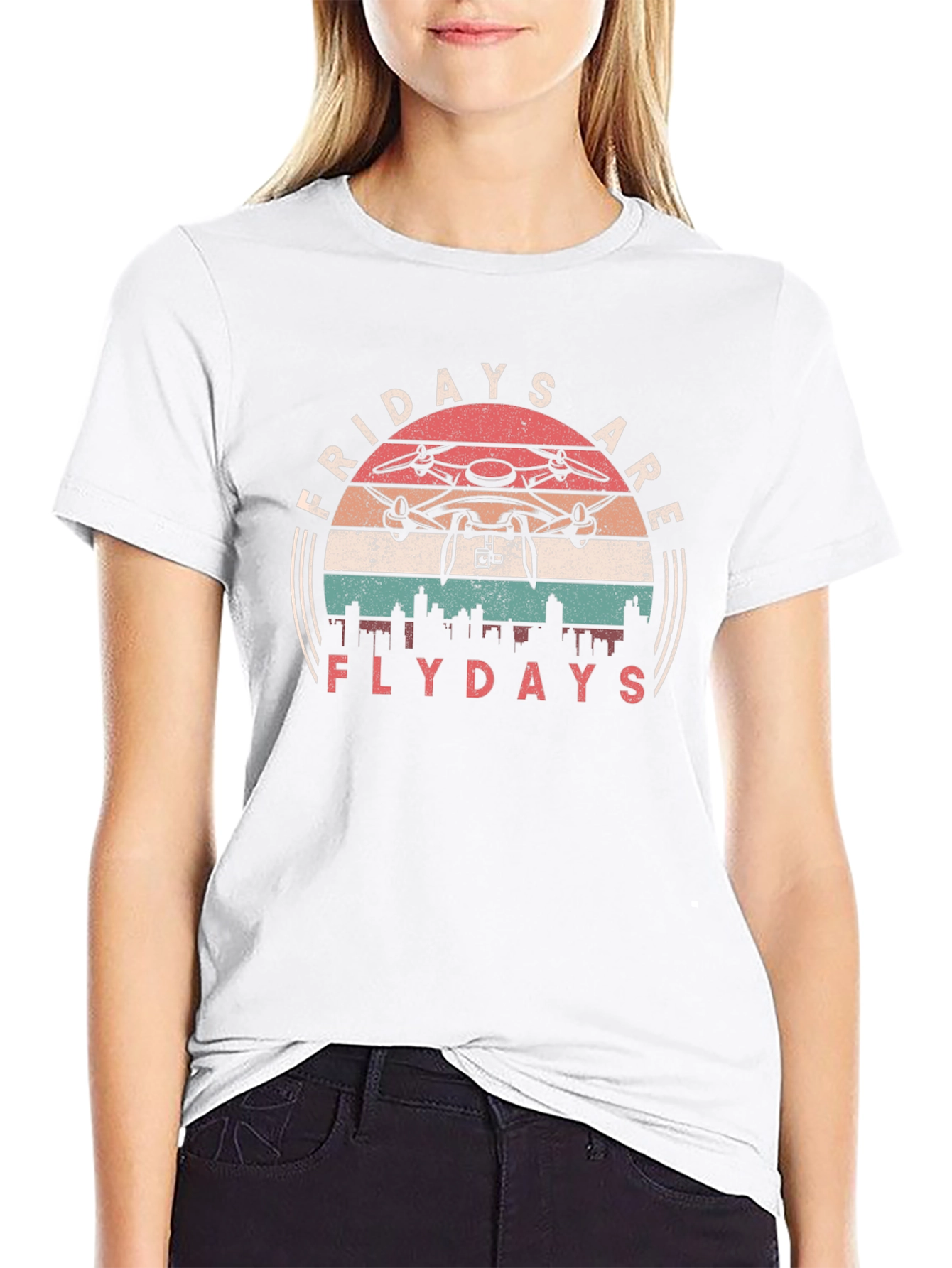 Fridays are Flydays Drone Graphic Tee
