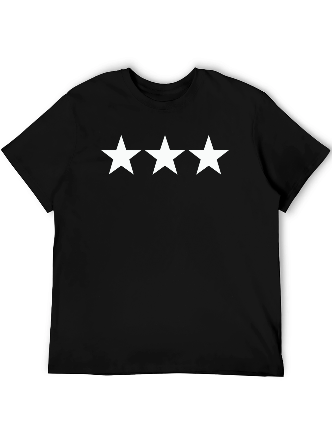 Three Star Graphic Tee - Black