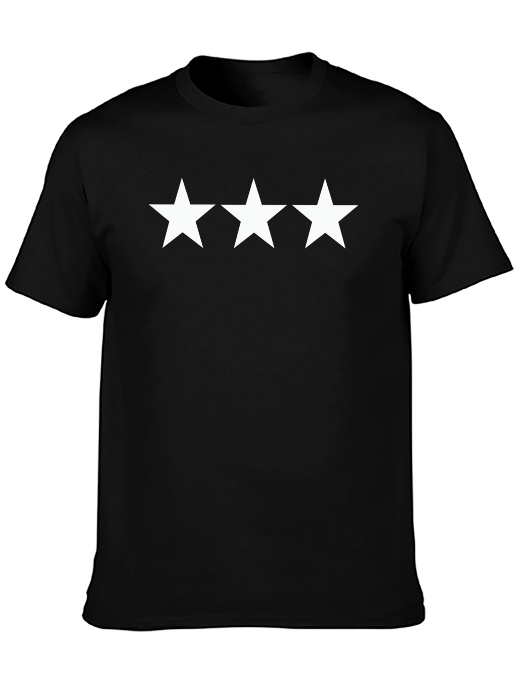 Three Star Graphic Tee - Black