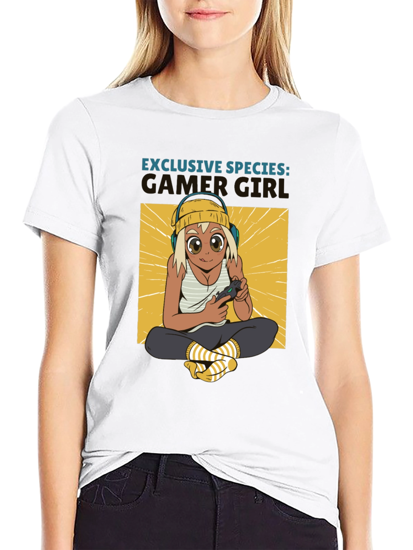 Gamer Girl Exclusive Species Black T-Shirt