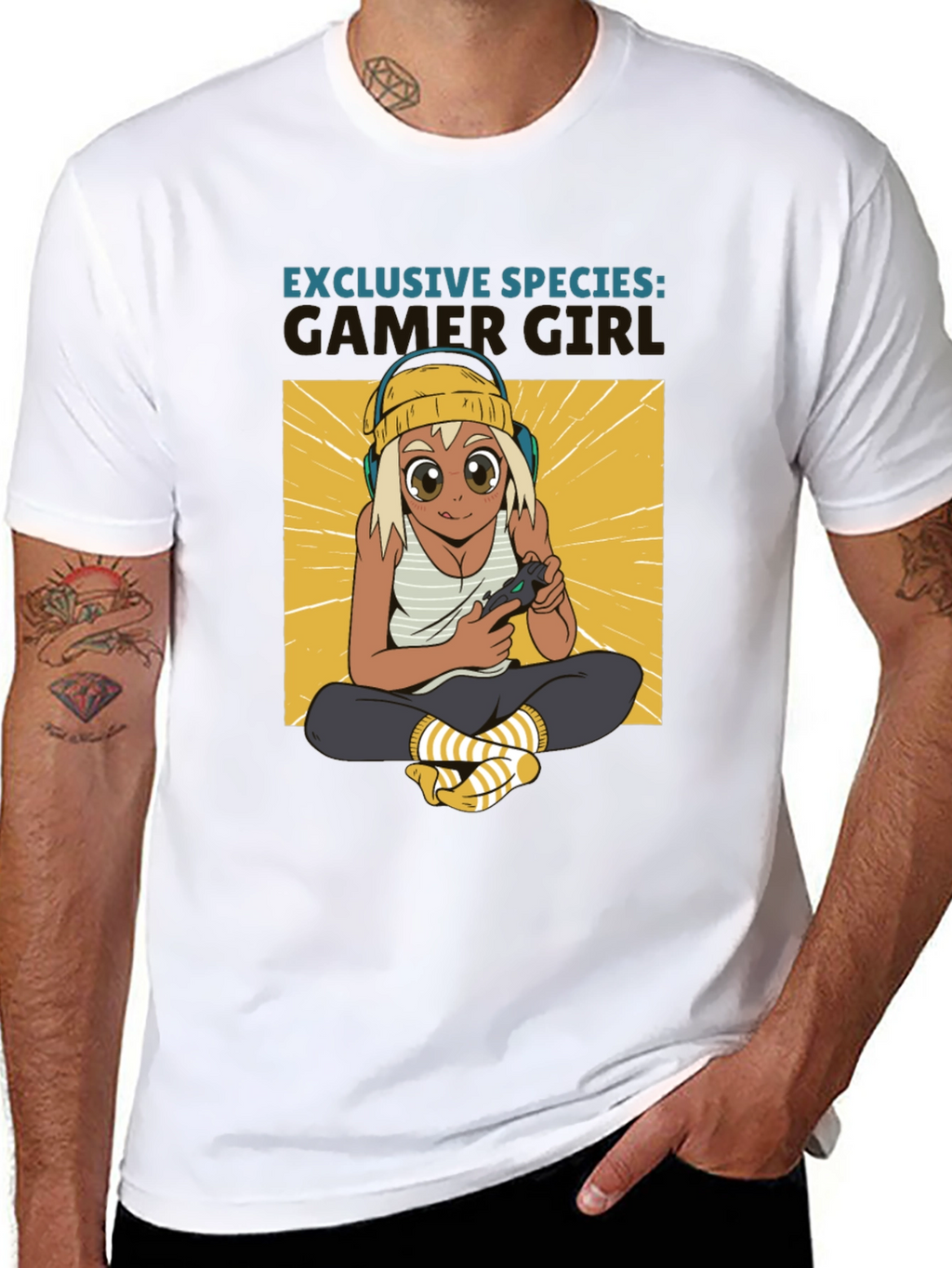 Gamer Girl Exclusive Species Black T-Shirt