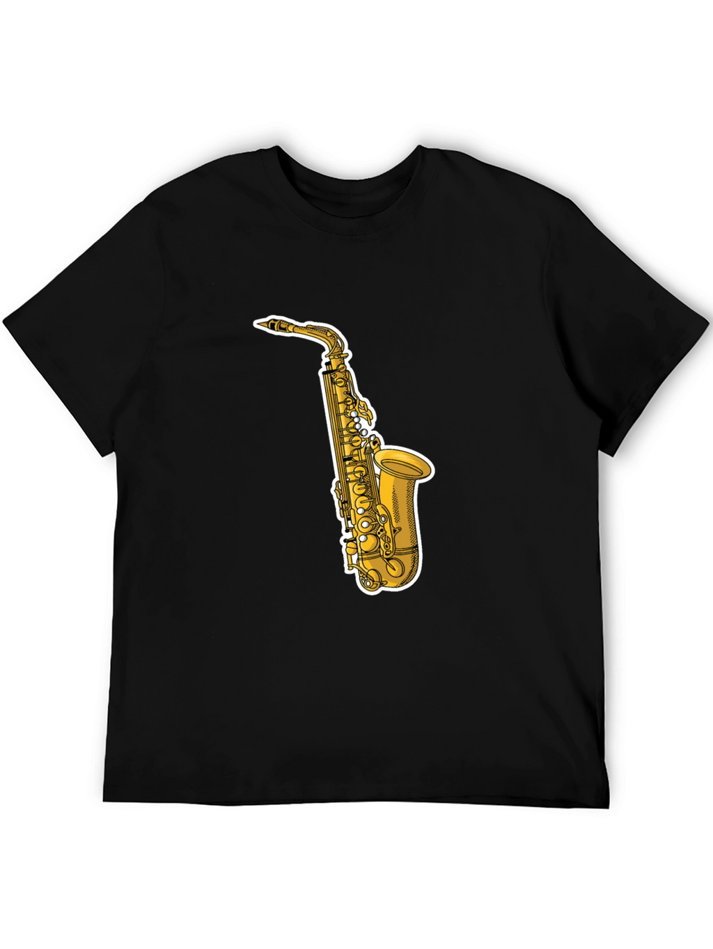 Saxophone Graphic Tee - Cool Musician T-Shirt