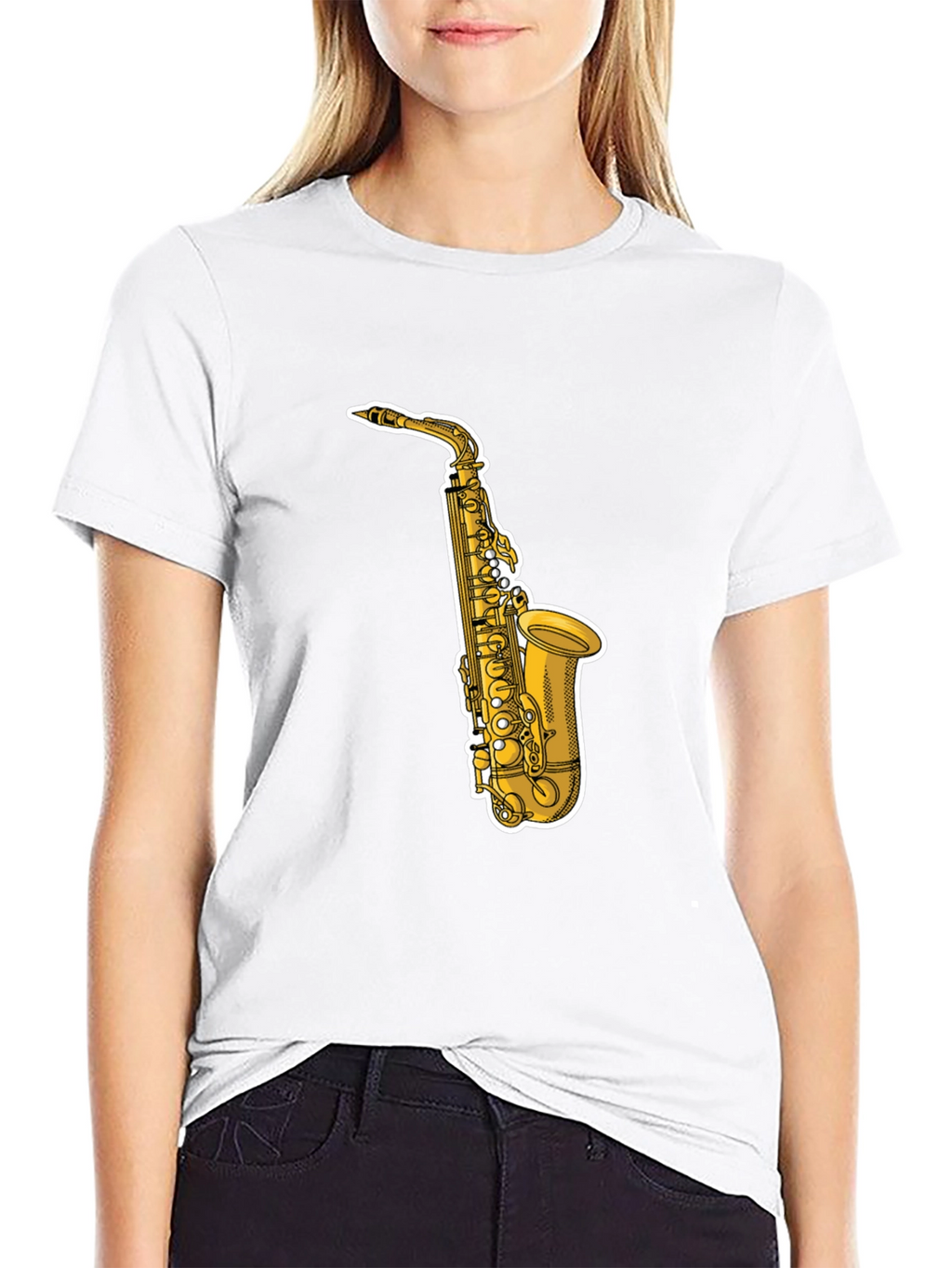 Saxophone Graphic Tee - Cool Musician T-Shirt