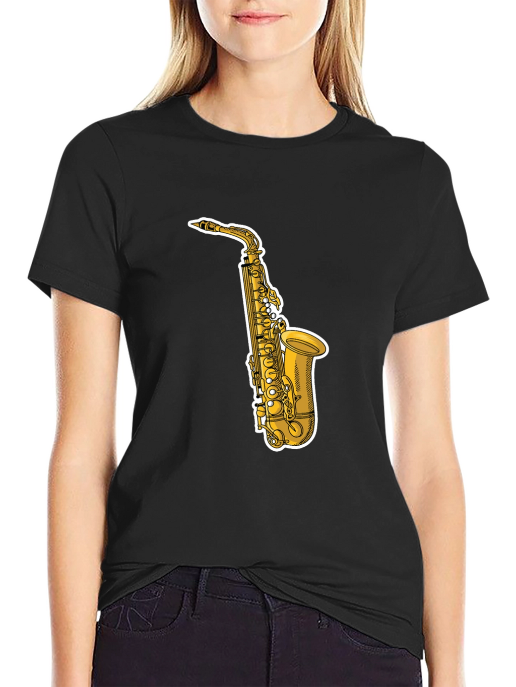 Saxophone Graphic Tee - Cool Musician T-Shirt