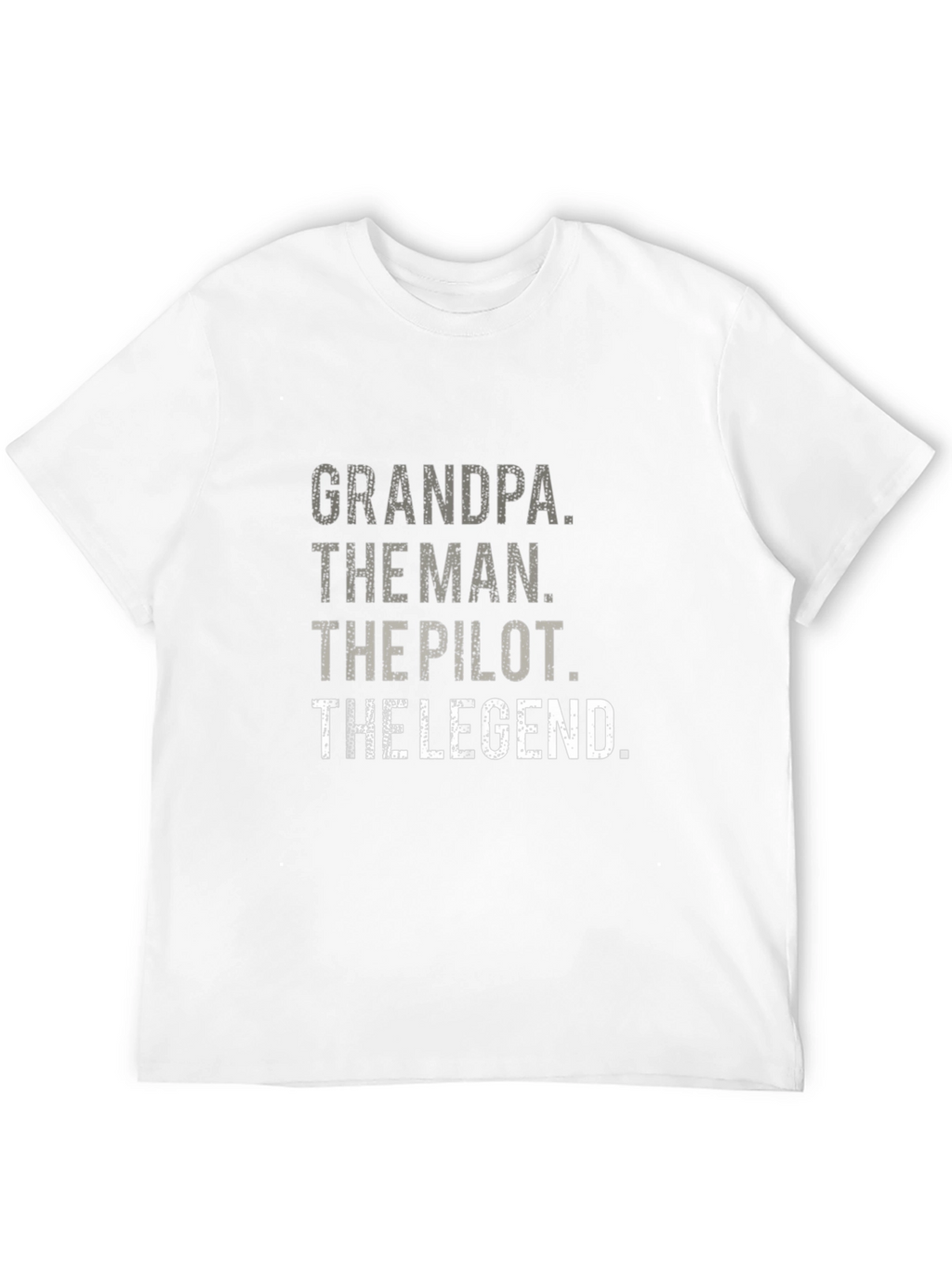 Grandpa Pilot Legend Black Graphic Tee