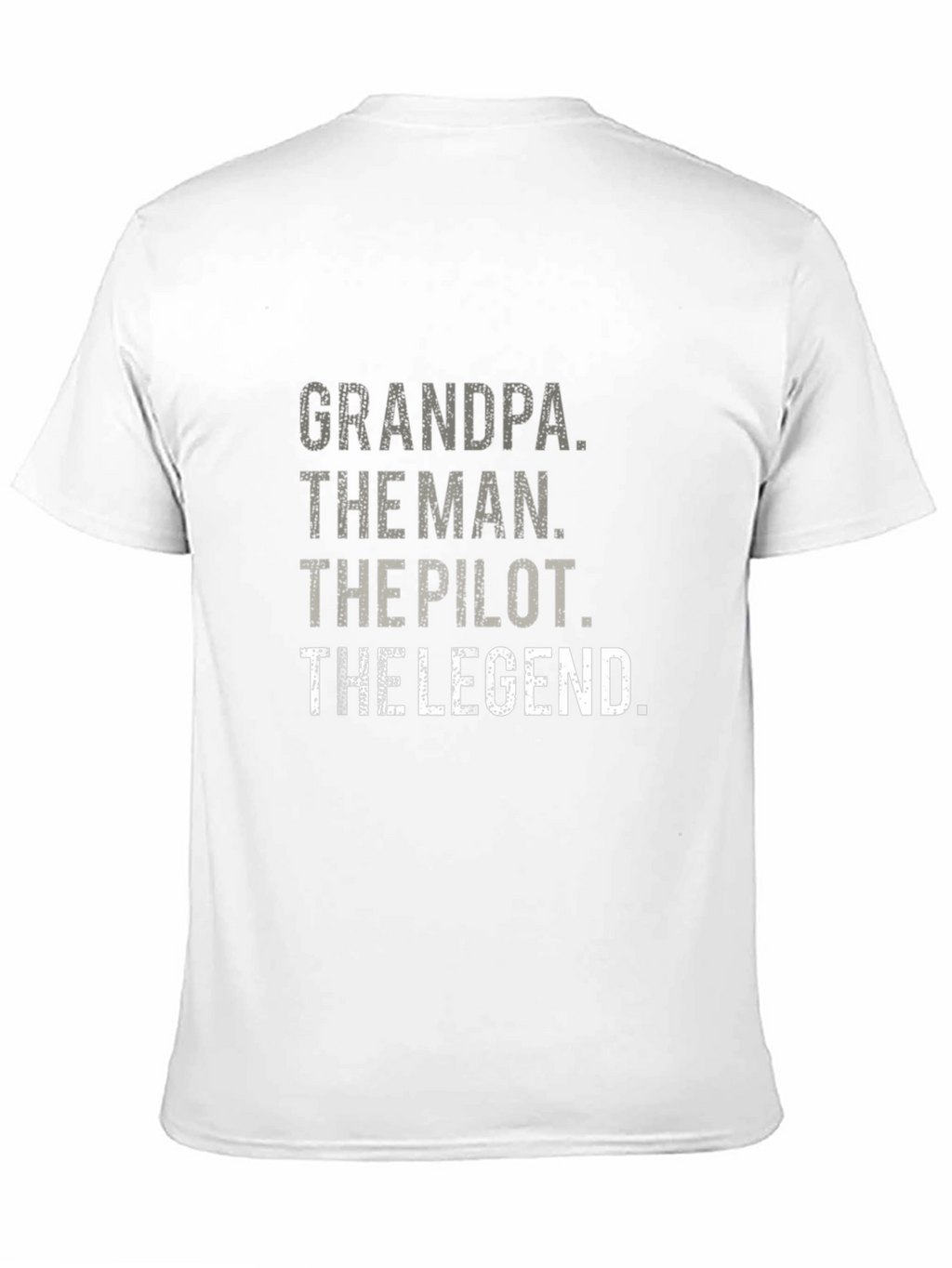 Grandpa Pilot Legend Black Graphic Tee