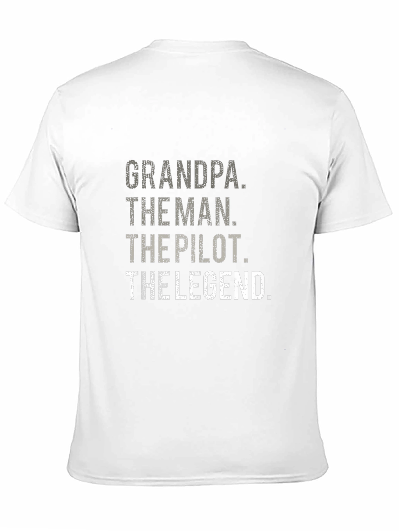 Grandpa Pilot Legend Black Graphic Tee