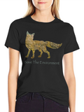 Save the Environment Fox Graphic Tee