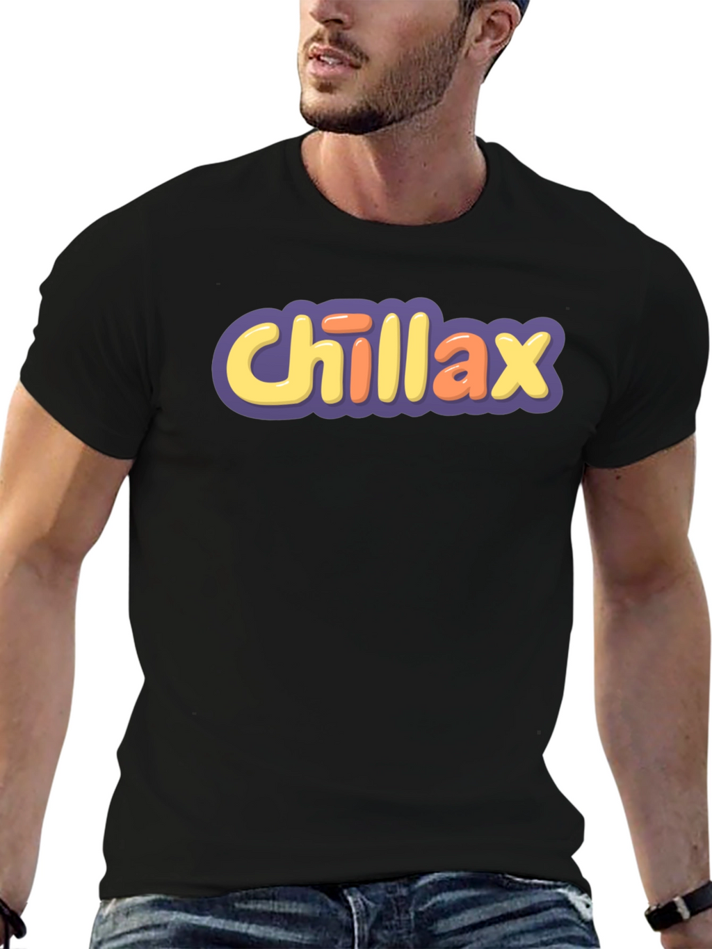 Chillax Graphic Tee - Comfy Relaxed Fit T-Shirt