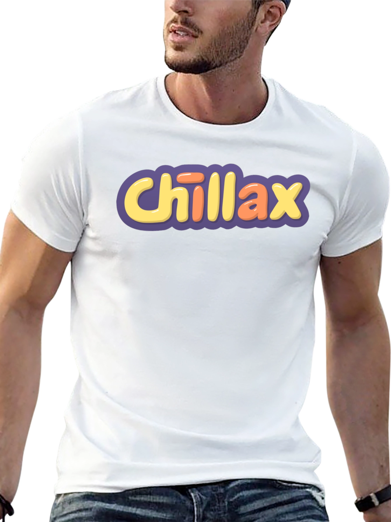 Chillax Graphic Tee - Comfy Relaxed Fit T-Shirt