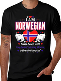 I am Norwegian T-Shirt - Heart on Sleeve