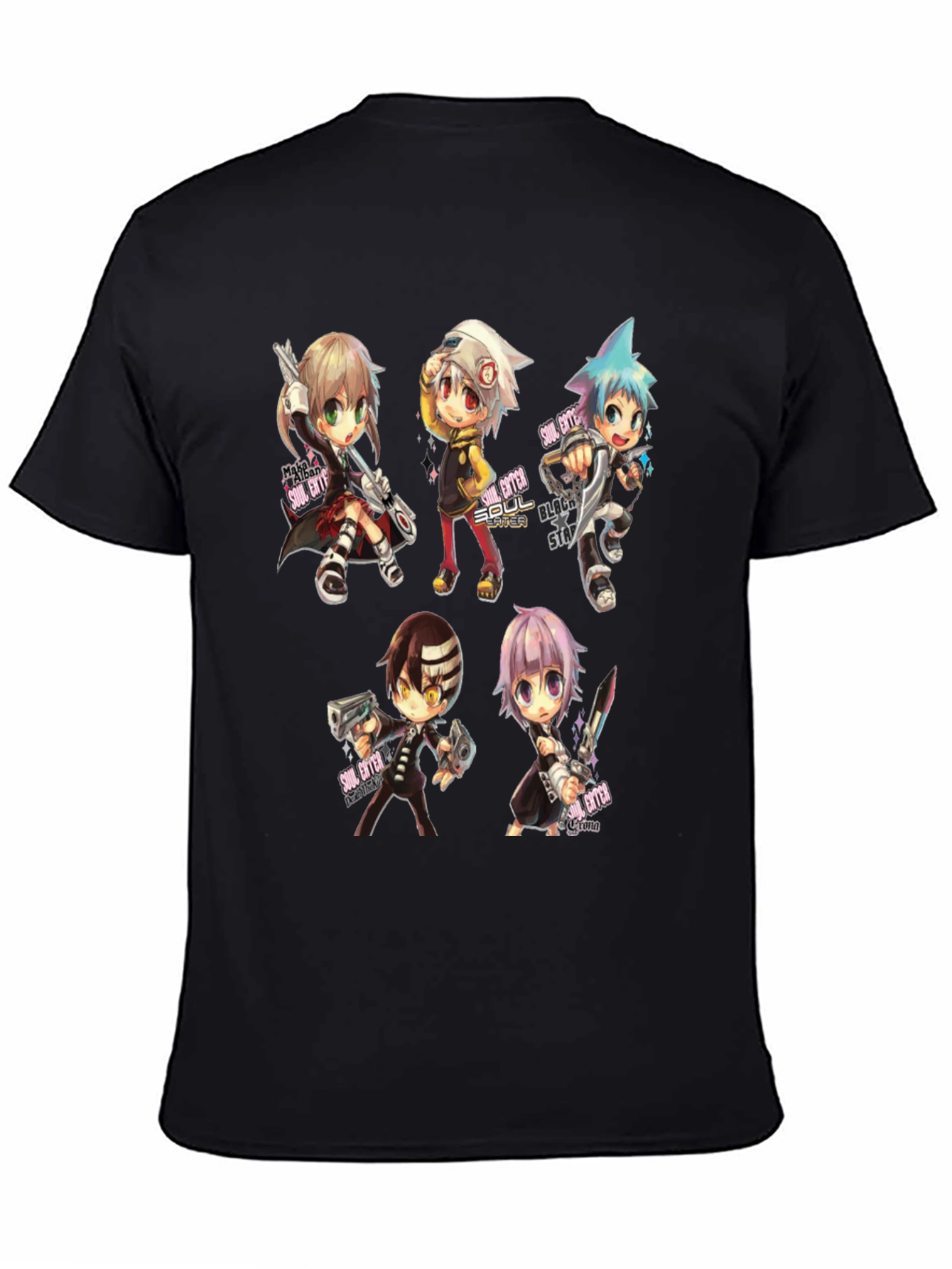 Soul Eater Anime Graphic Black T-Shirt
