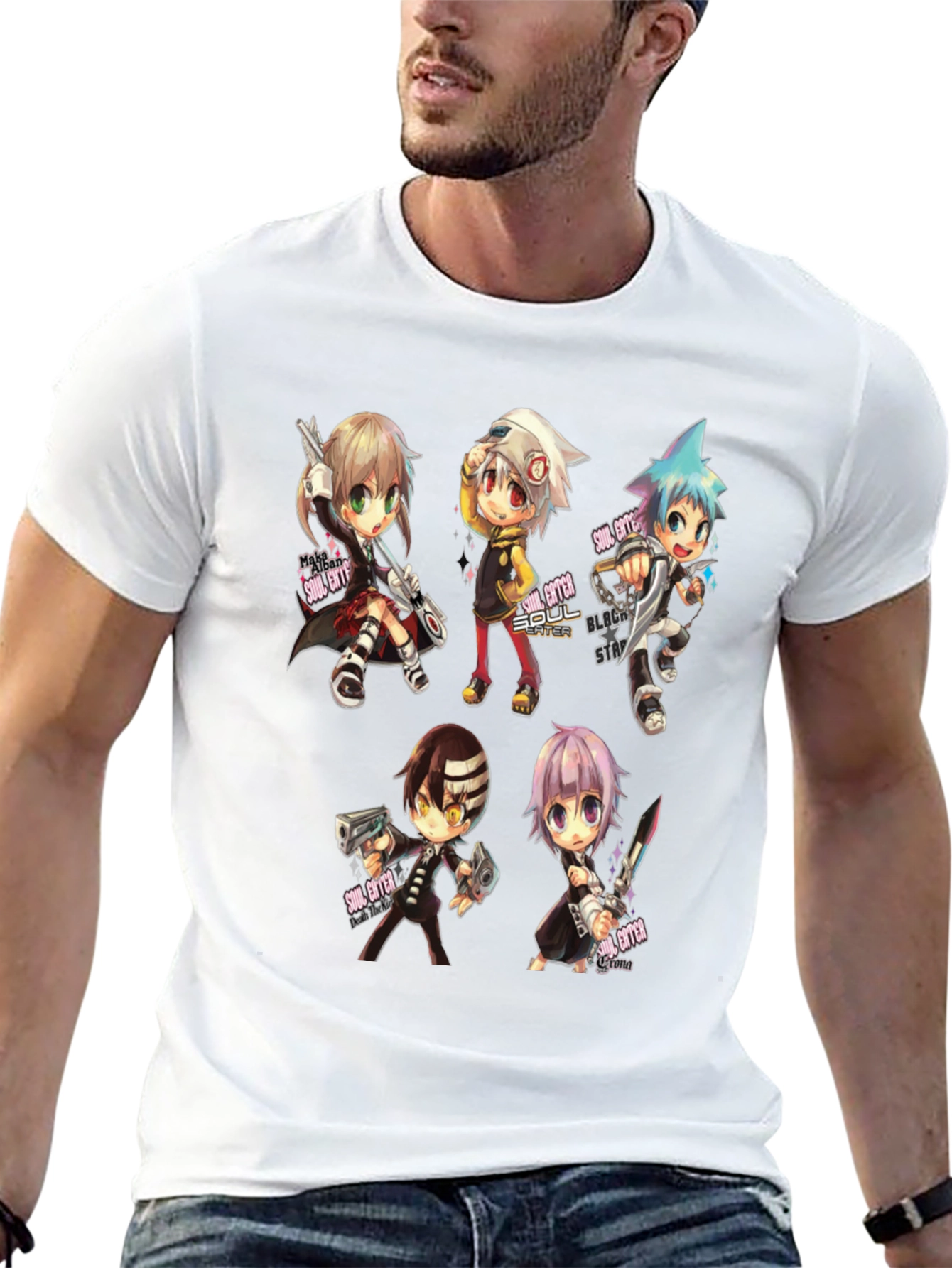 Soul Eater Anime Graphic Black T-Shirt