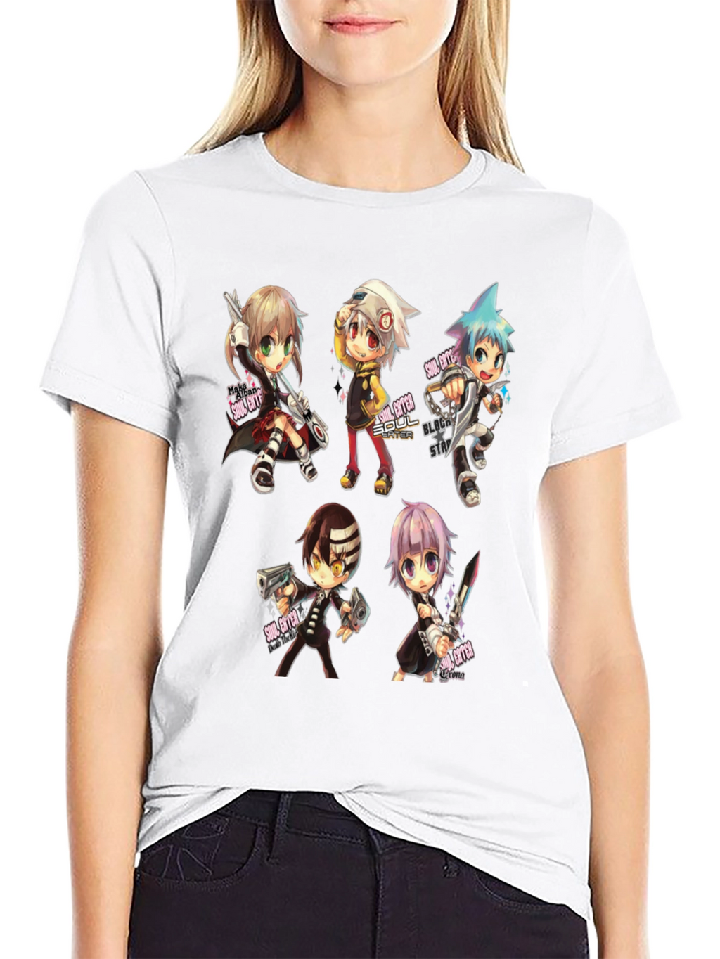 Soul Eater Anime Graphic Black T-Shirt