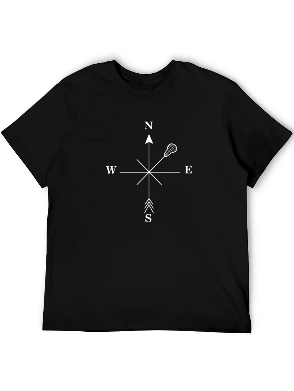 Lacrosse Compass Rose Graphic T-Shirt