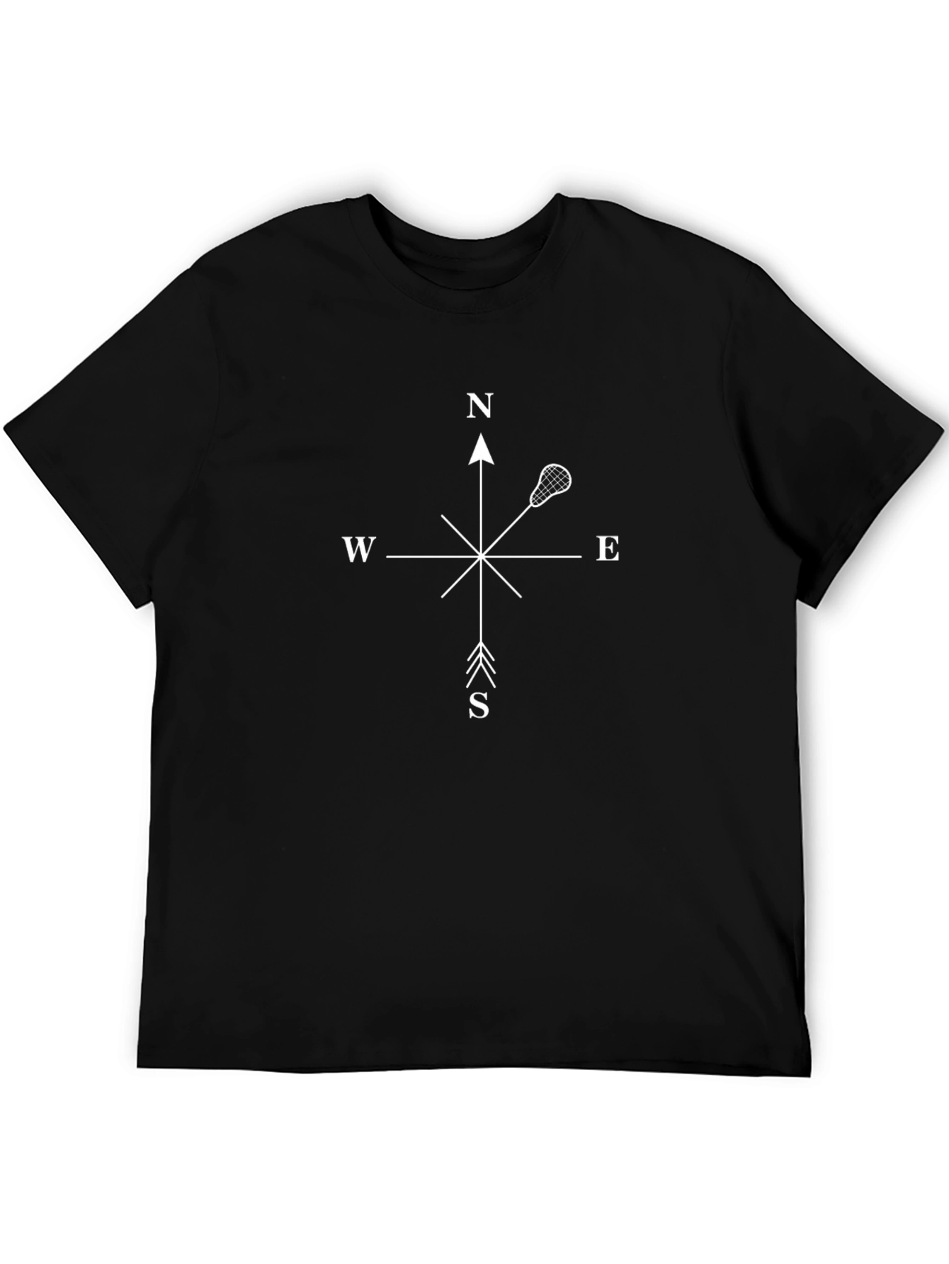 Lacrosse Compass Rose Graphic T-Shirt
