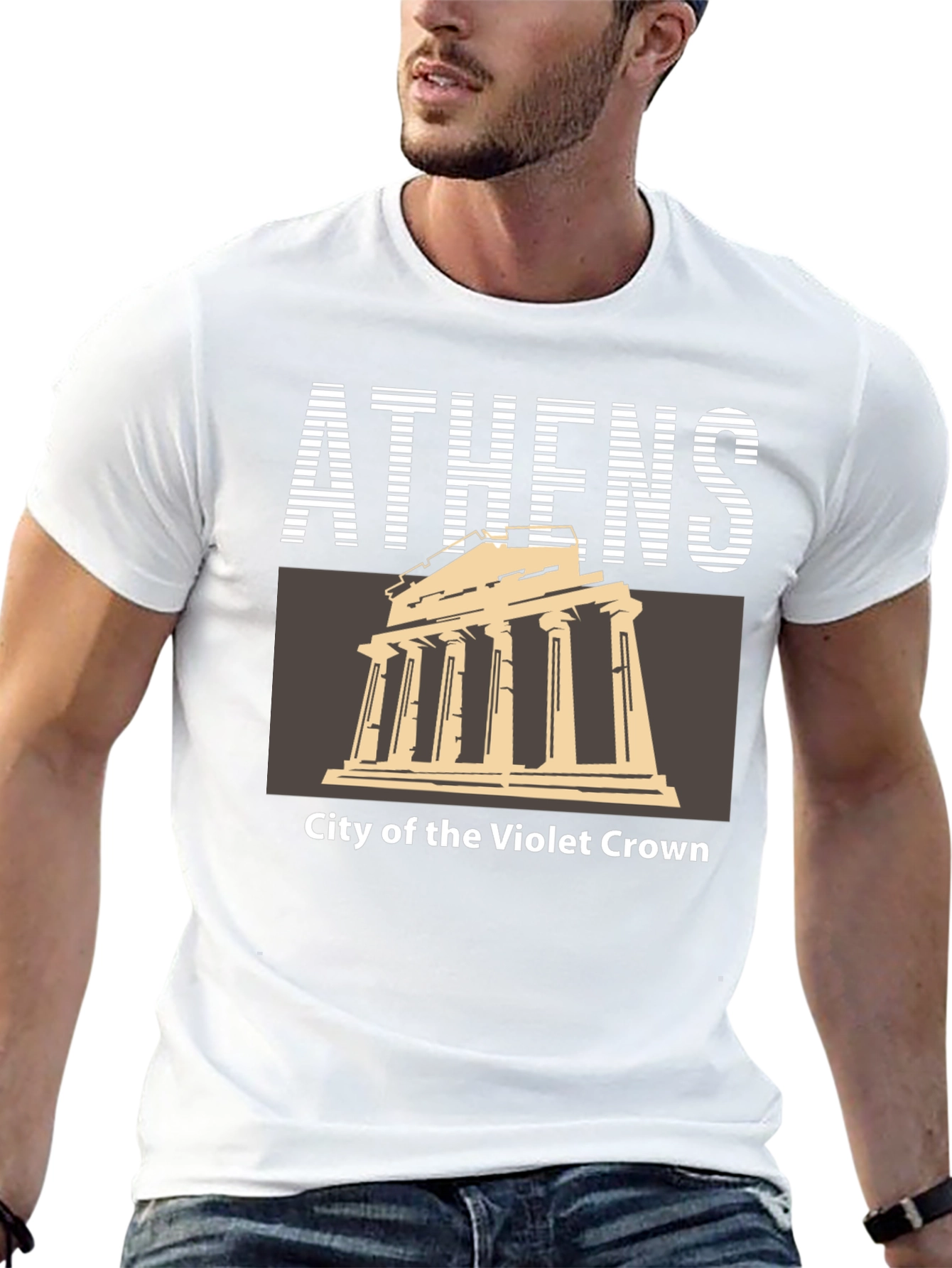 Athens Greece Temple Graphic T-Shirt