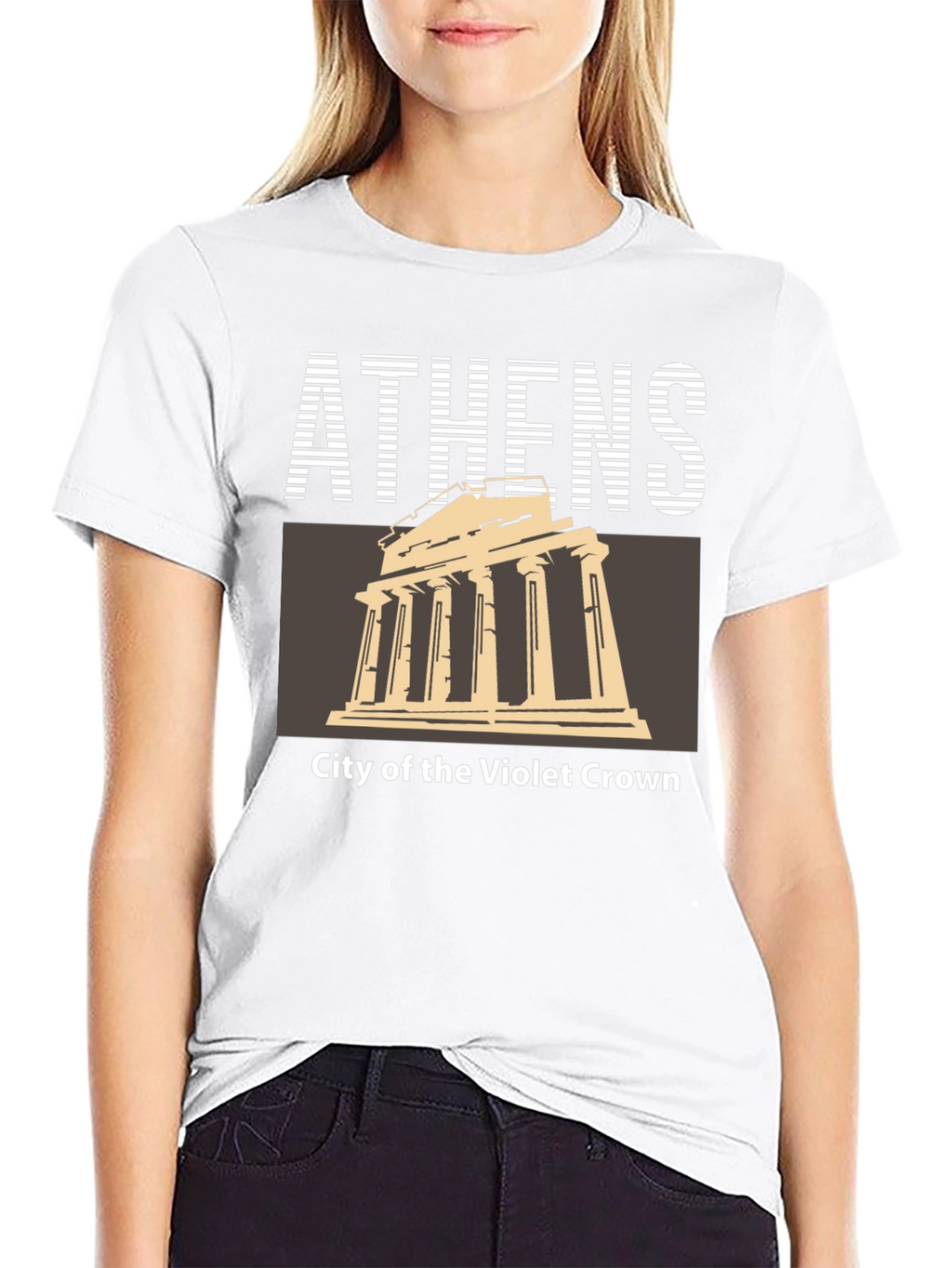 Athens Greece Temple Graphic T-Shirt