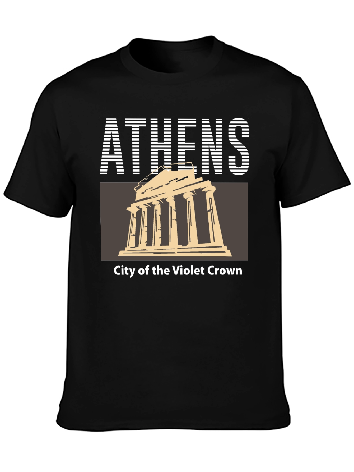 Athens Greece Temple Graphic T-Shirt