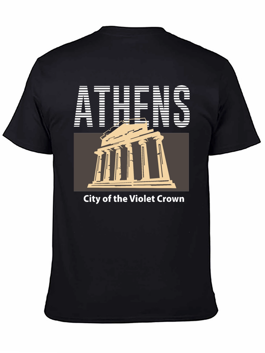 Athens Greece Temple Graphic T-Shirt