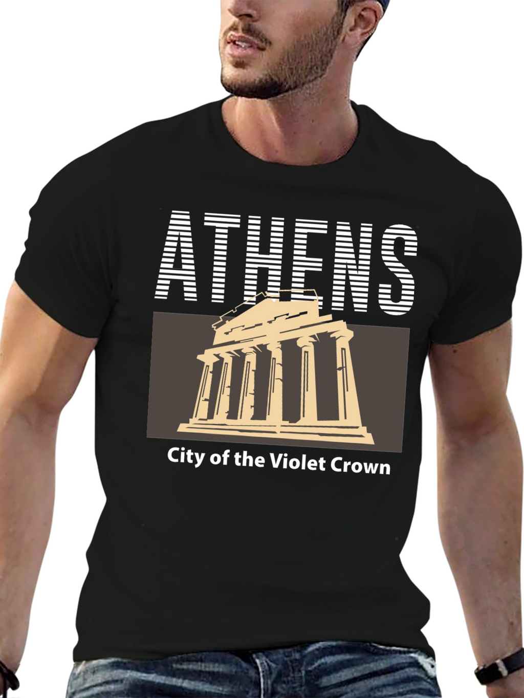 Athens Greece Temple Graphic T-Shirt