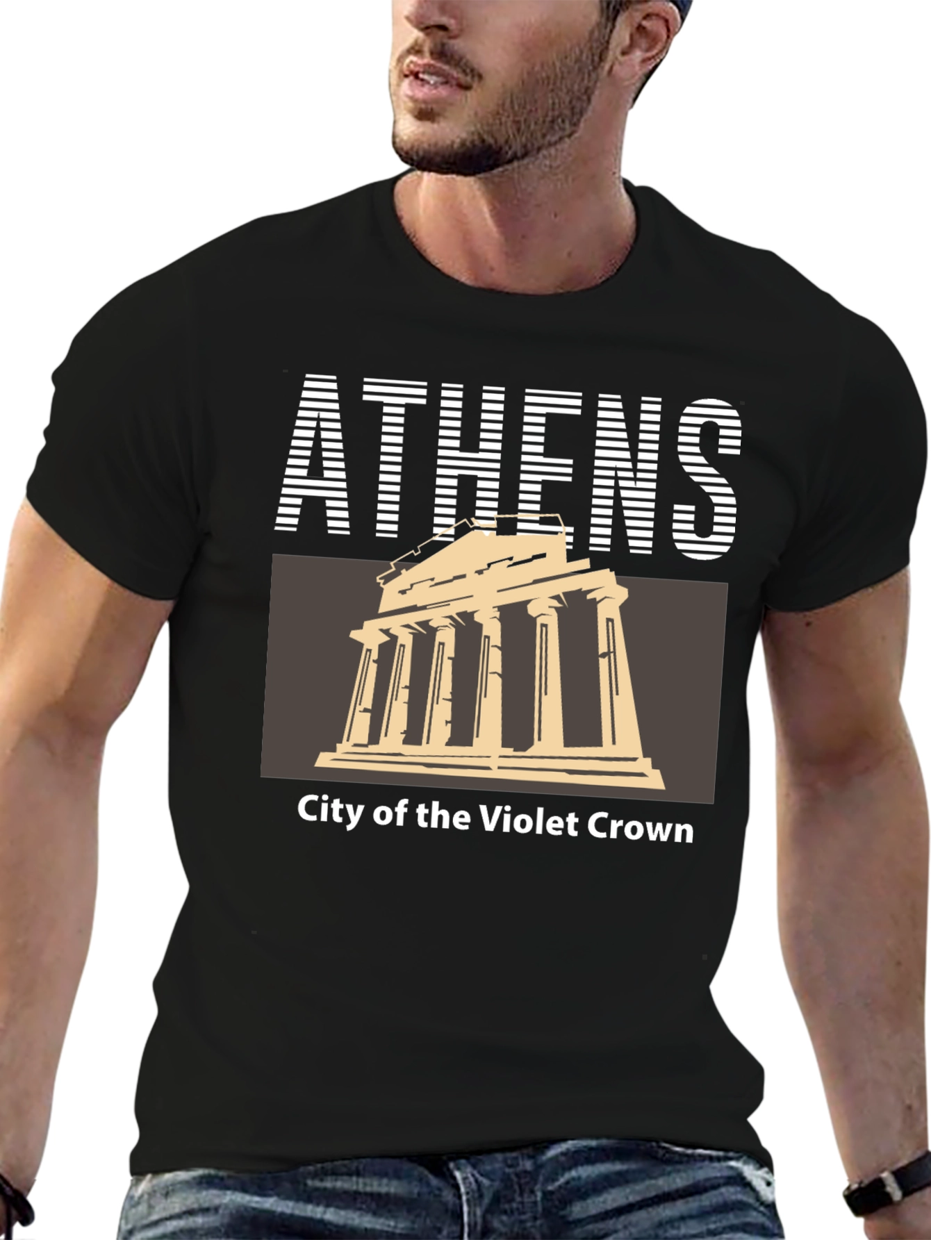 Athens Greece Temple Graphic T-Shirt
