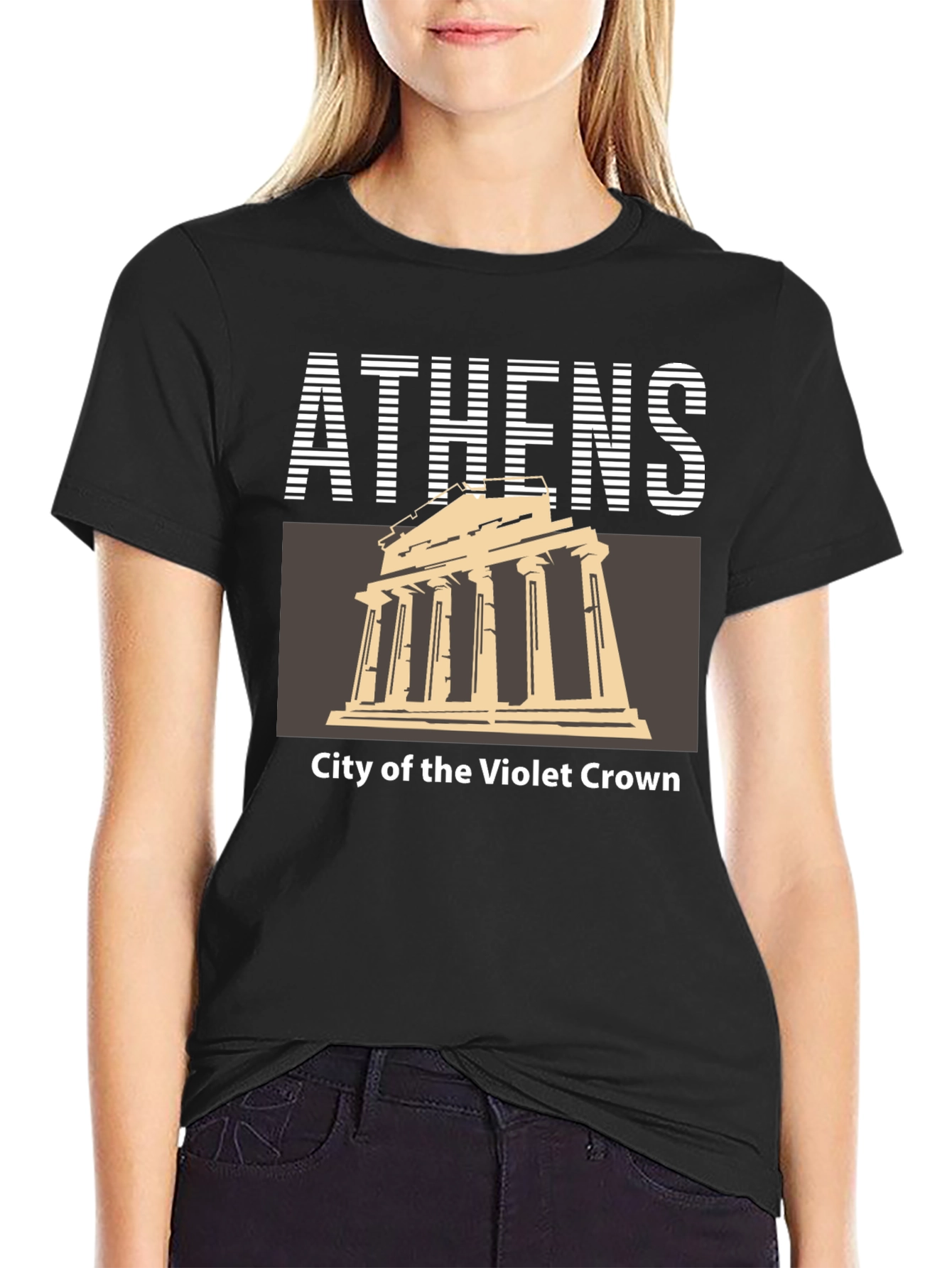 Athens Greece Temple Graphic T-Shirt