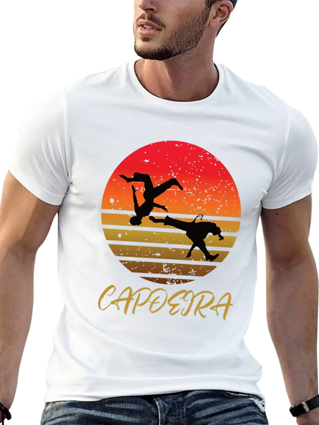 Capoeira Sunset Graphic T-Shirt