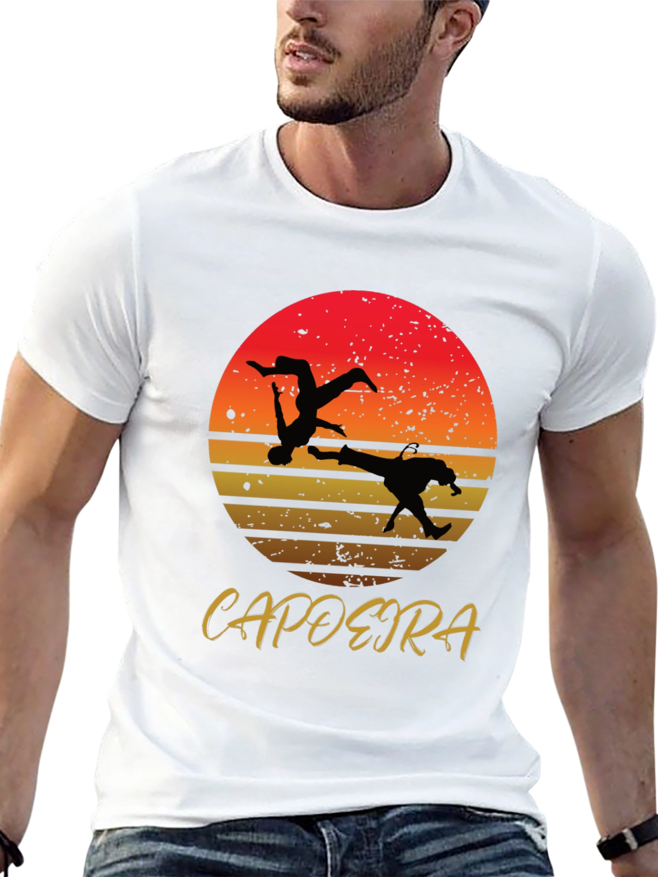 Capoeira Sunset Graphic T-Shirt