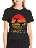 Capoeira Sunset Graphic T-Shirt