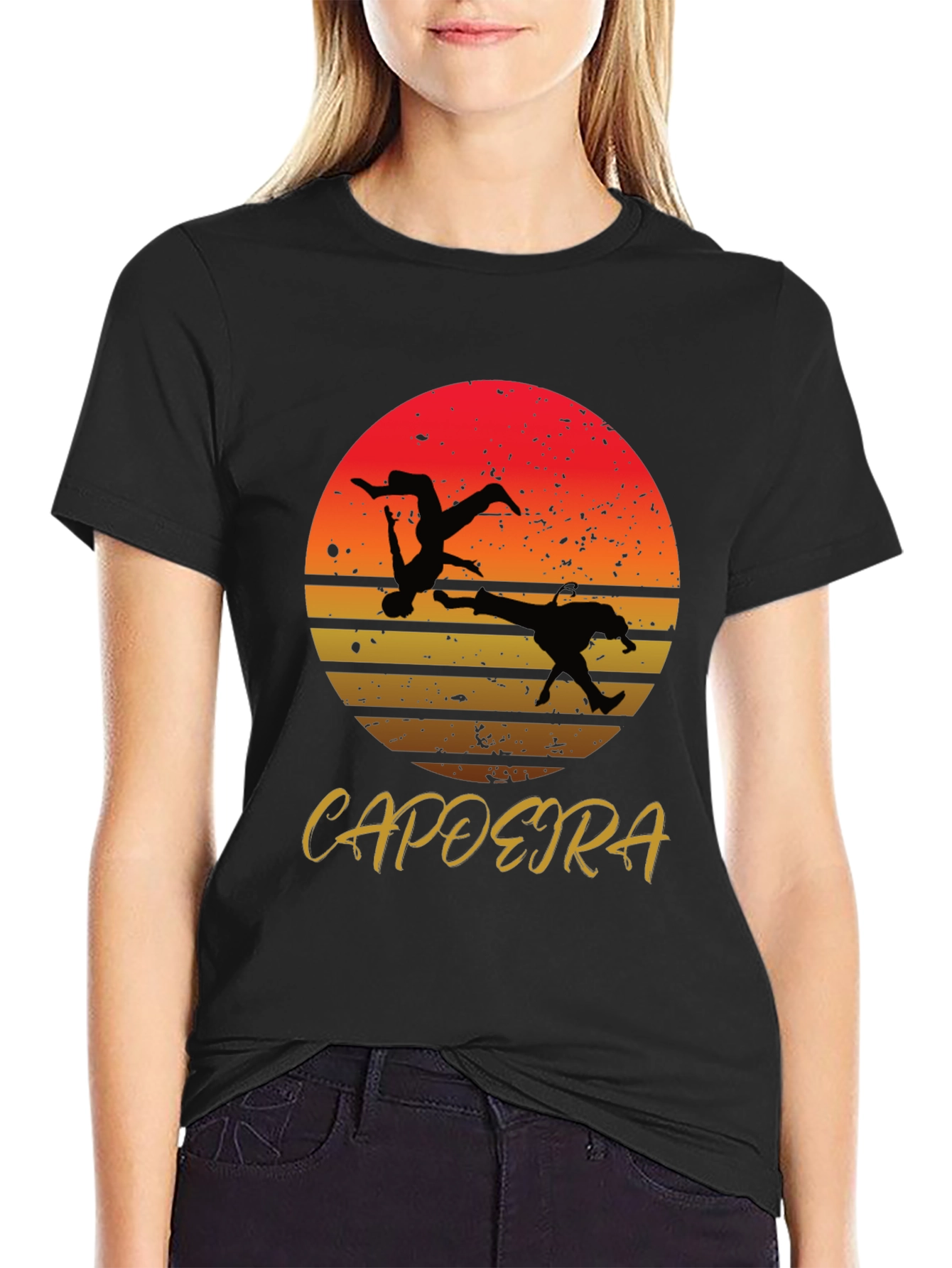 Capoeira Sunset Graphic T-Shirt