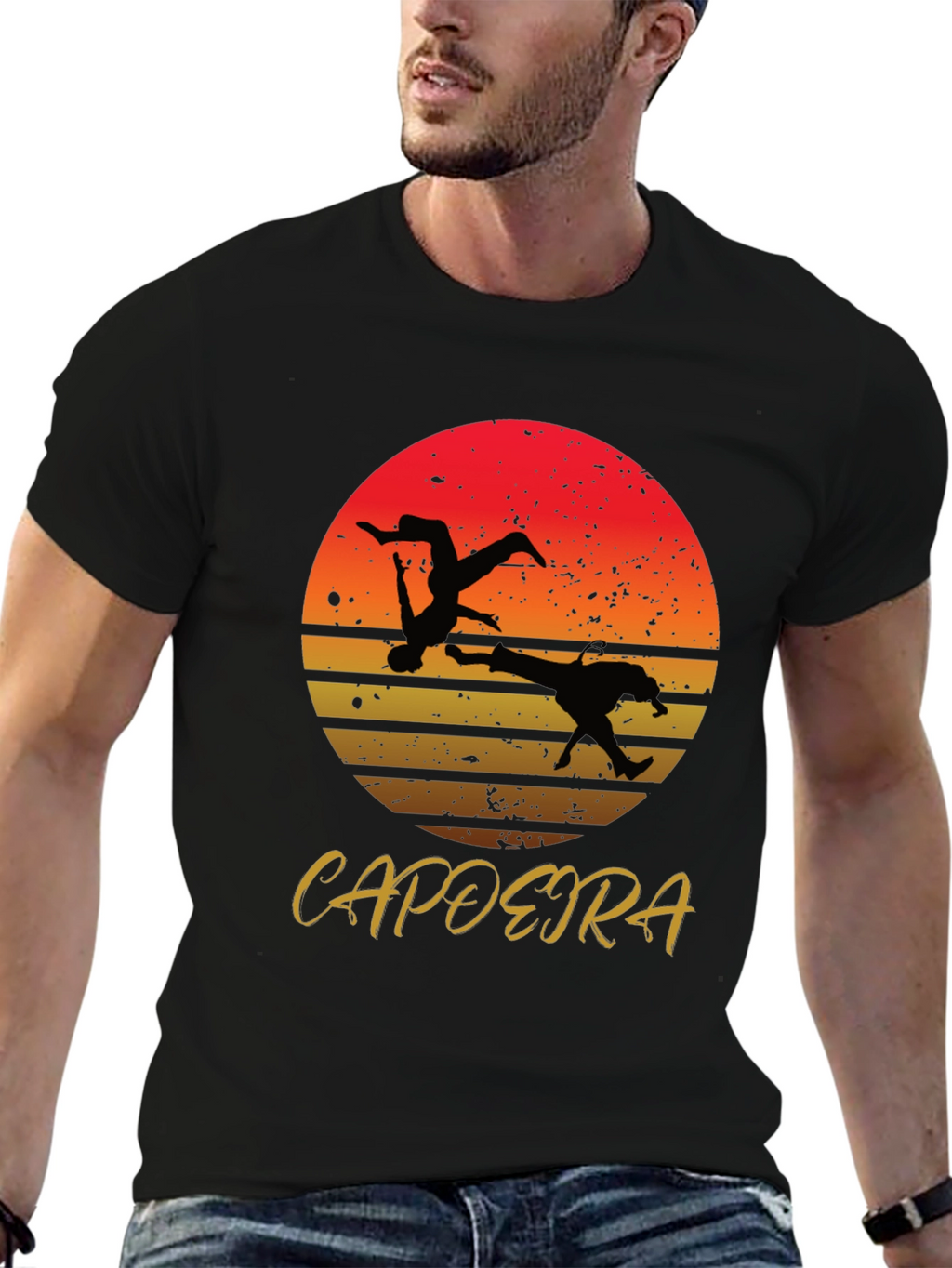Capoeira Sunset Graphic T-Shirt