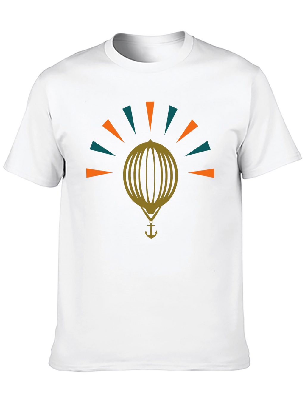 Retro Nautical Anchor Balloon Graphic Tee
