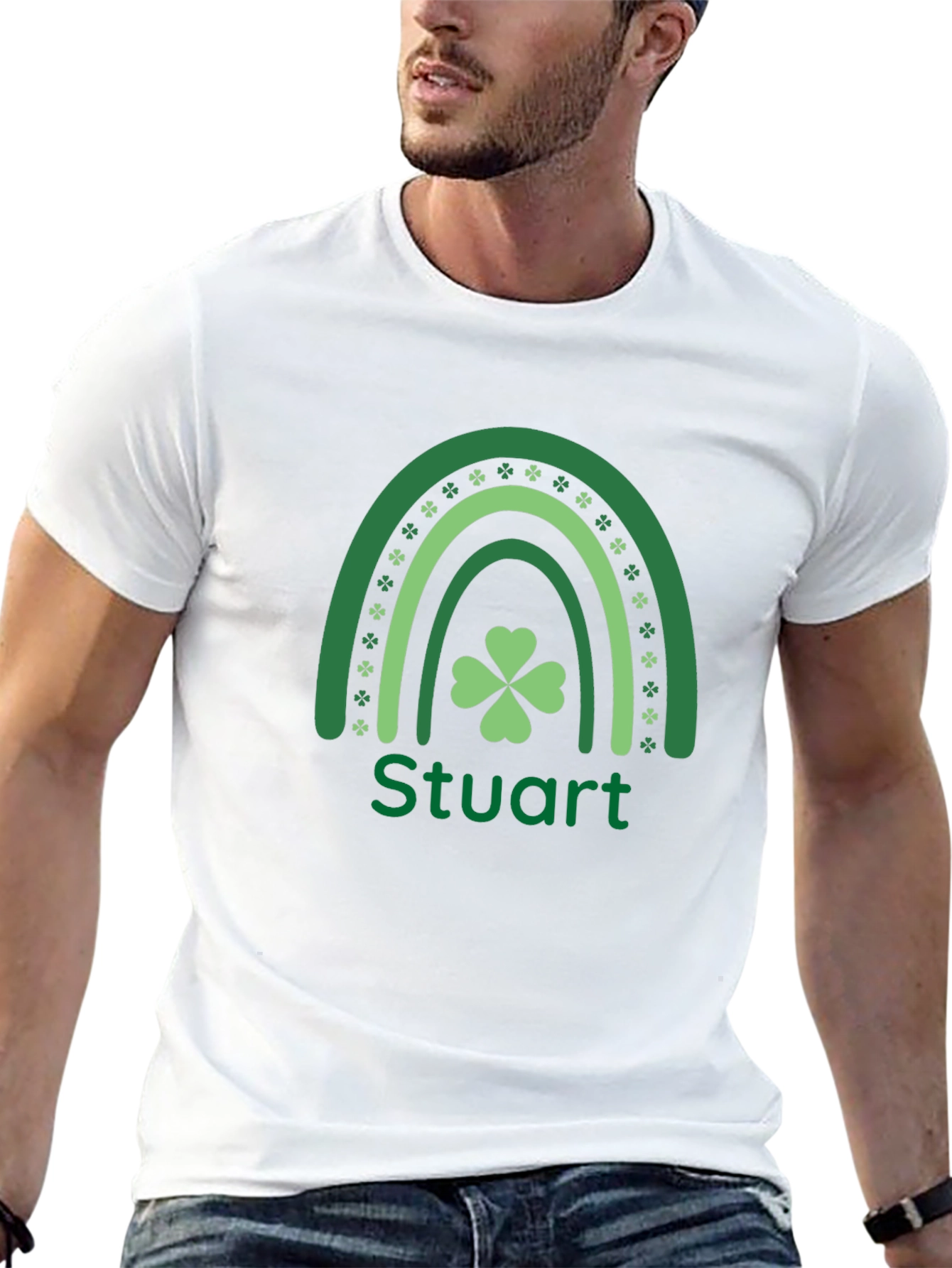 St. Patricks Day Stuart Rainbow T-Shirt