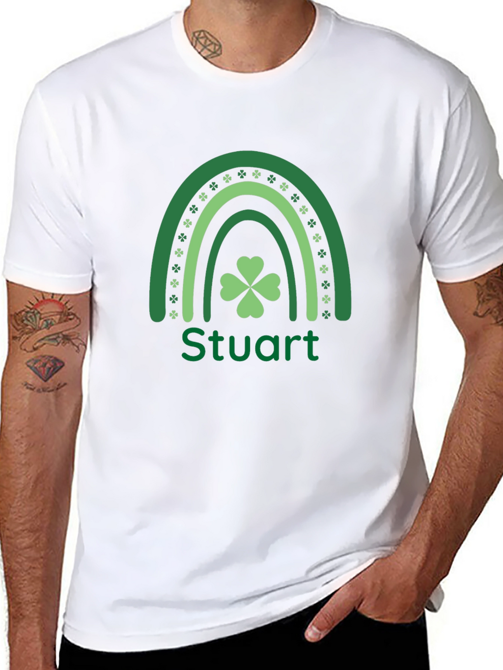 St. Patricks Day Stuart Rainbow T-Shirt