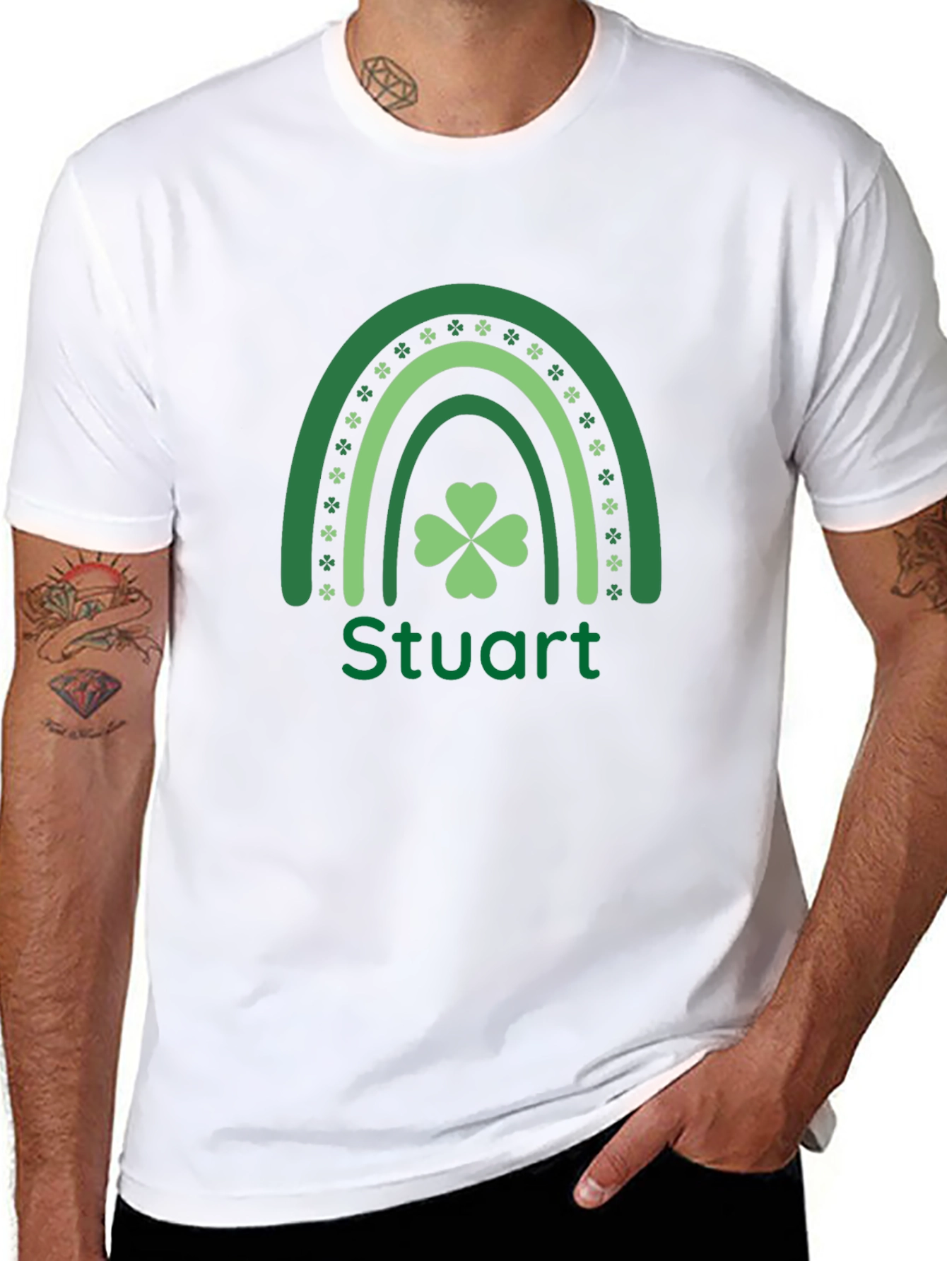 St. Patricks Day Stuart Rainbow T-Shirt