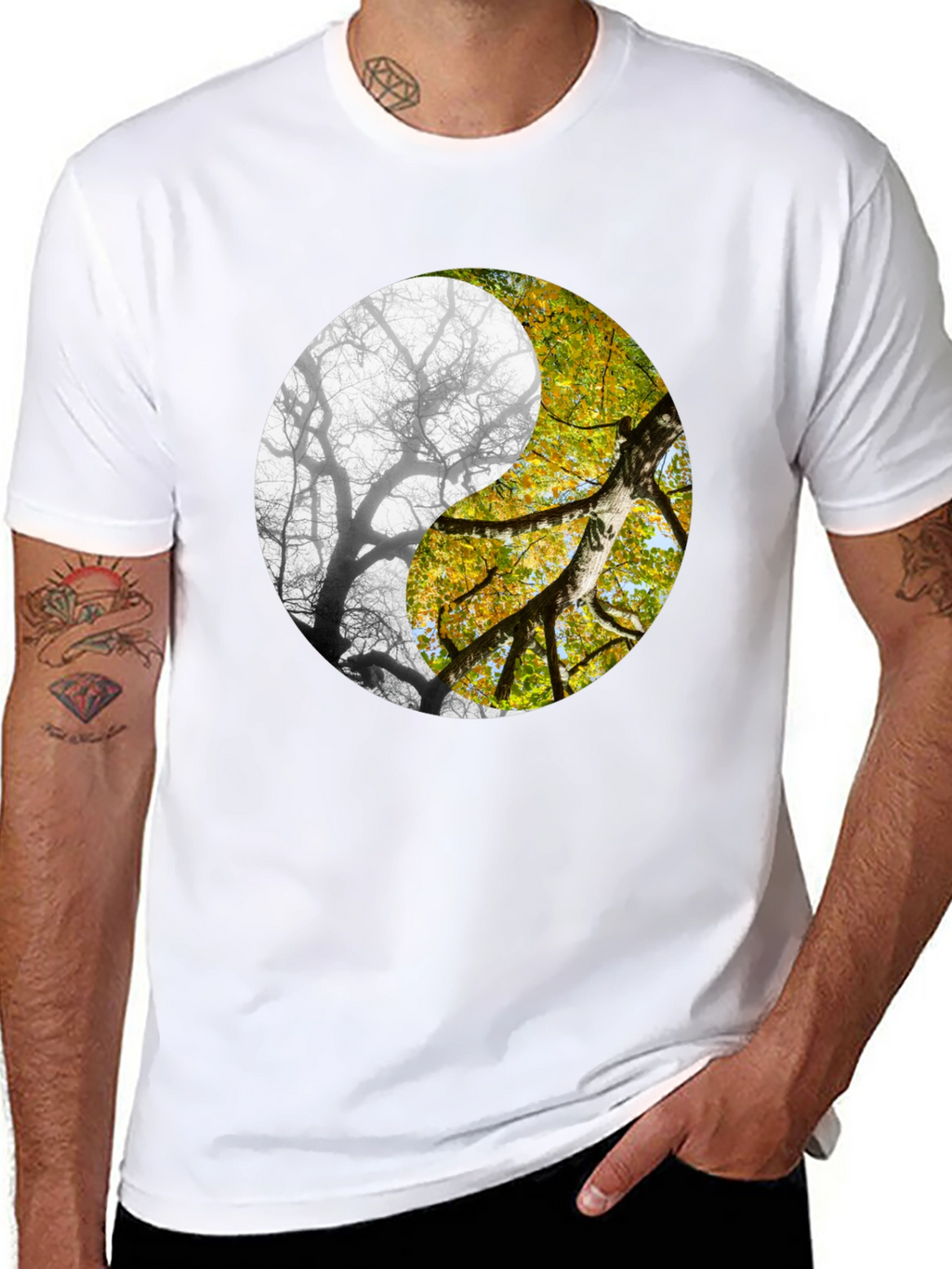 Yin Yang Tree Graphic Tee