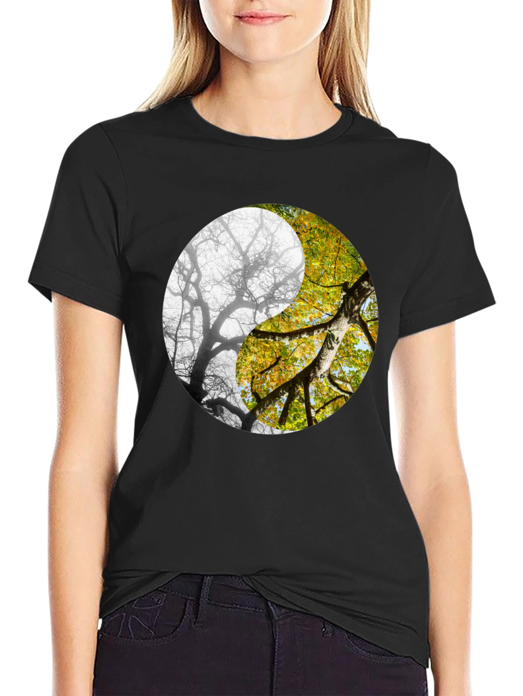 Yin Yang Tree Graphic Tee