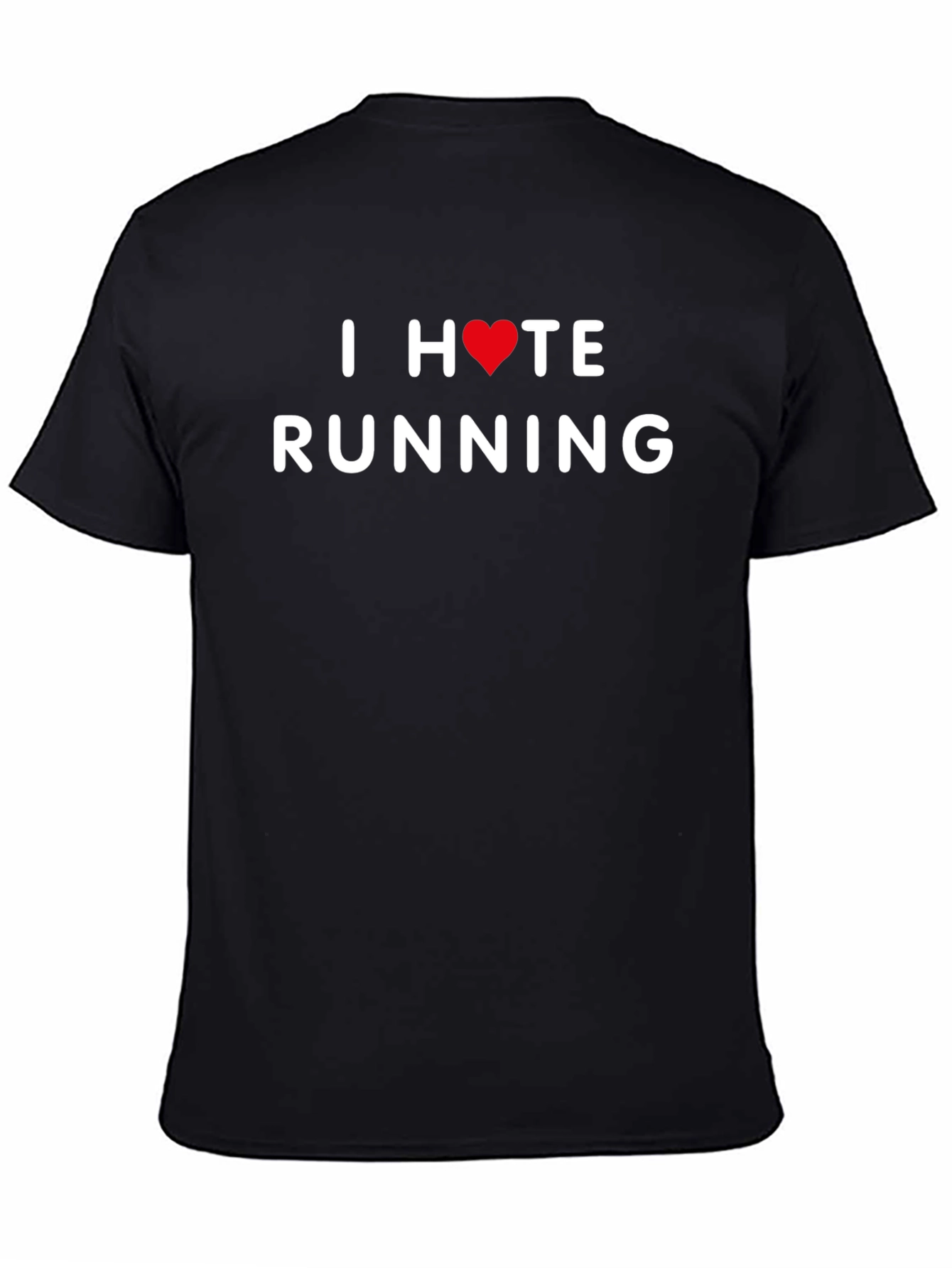 I Heart Hate Running T-Shirt - Funny Workout Tee