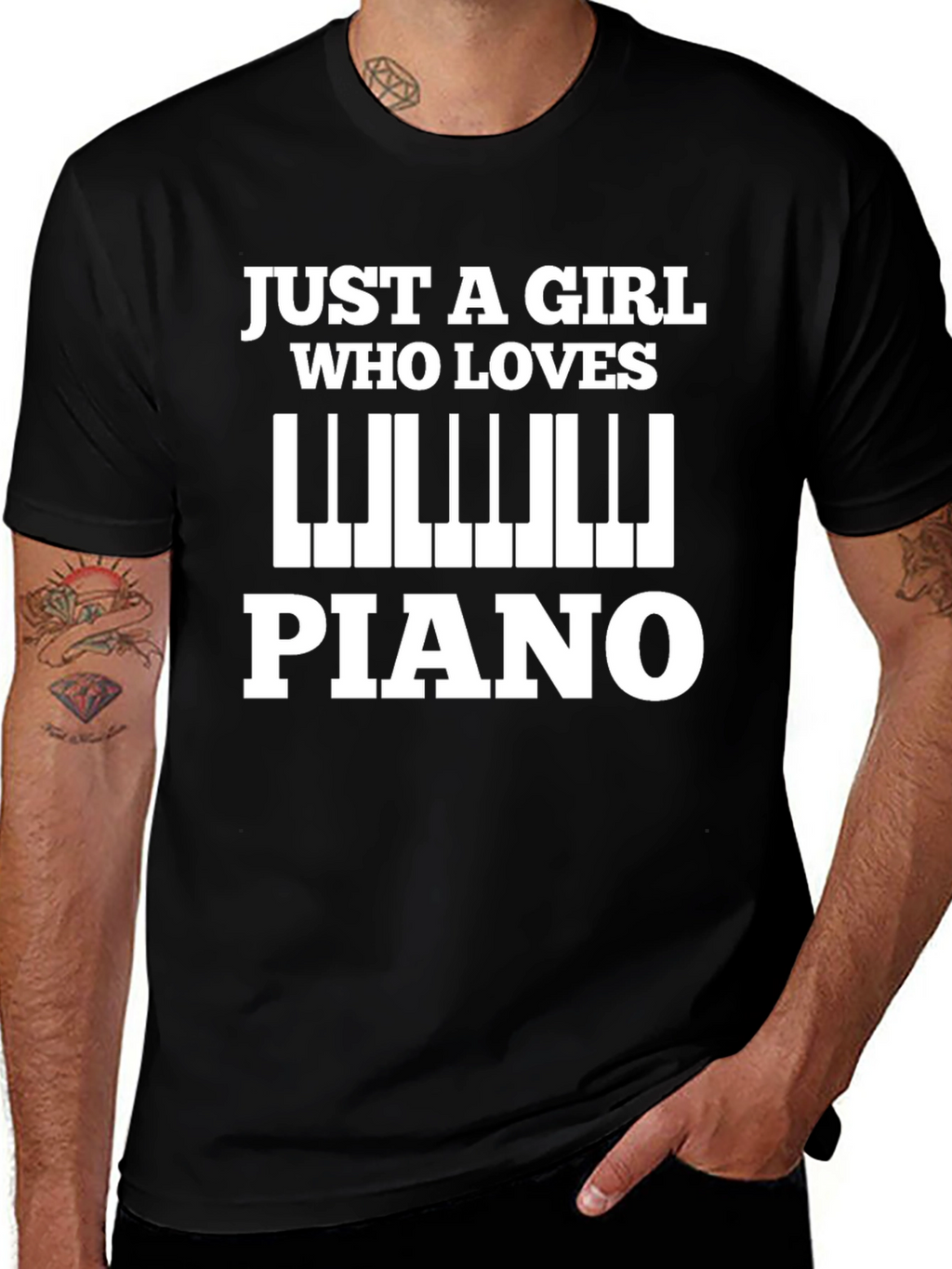 Just A Girl Who Loves Piano T-Shirt