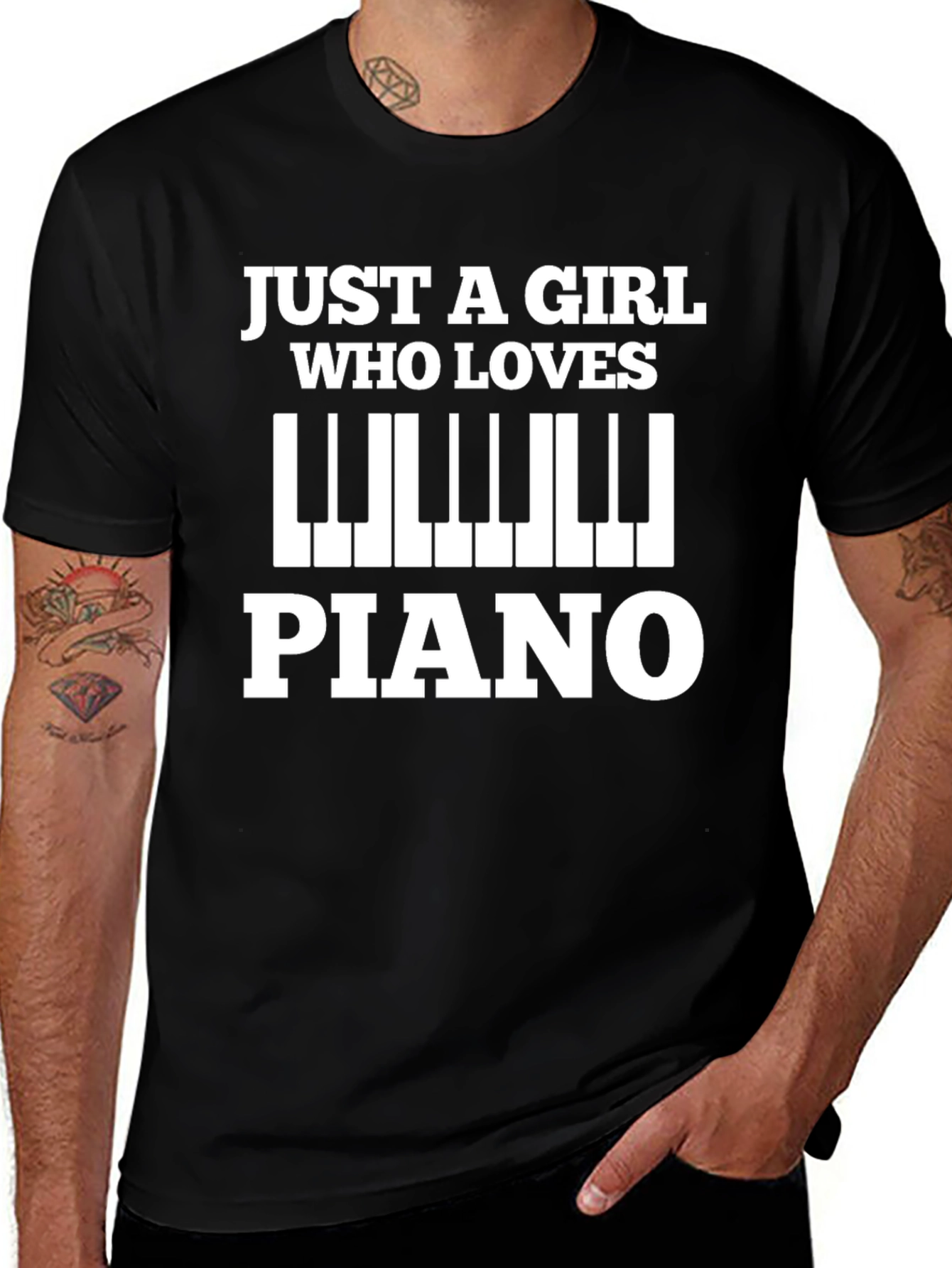 Just A Girl Who Loves Piano T-Shirt